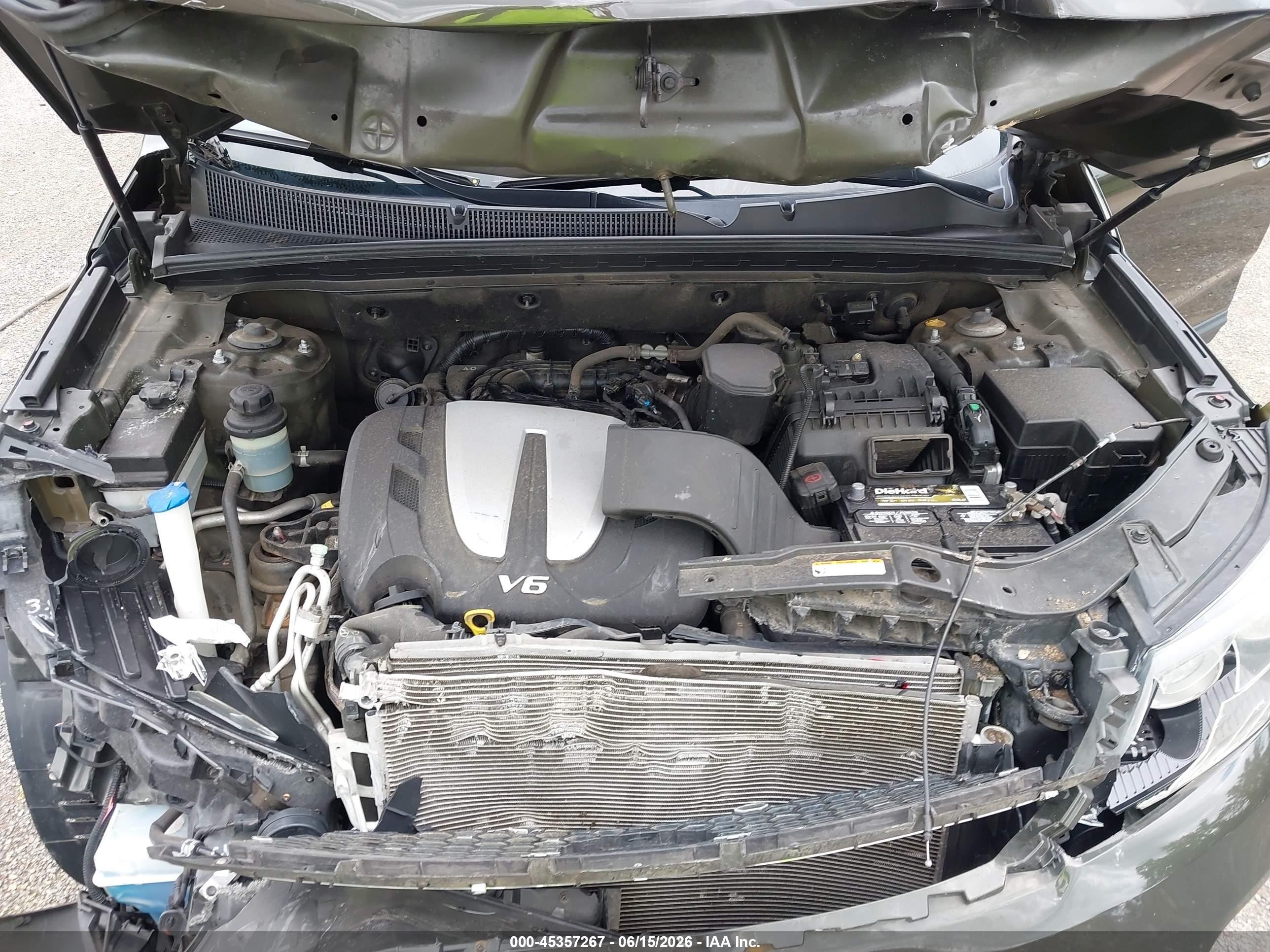 2012 Kia Sorento Ex V6 Зеленый vin: 5XYKUDA2XCG189890