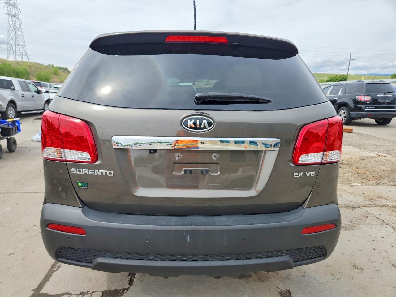 2012 Kia Sorento Ex Brown vin: 5XYKUDA2XCG286488