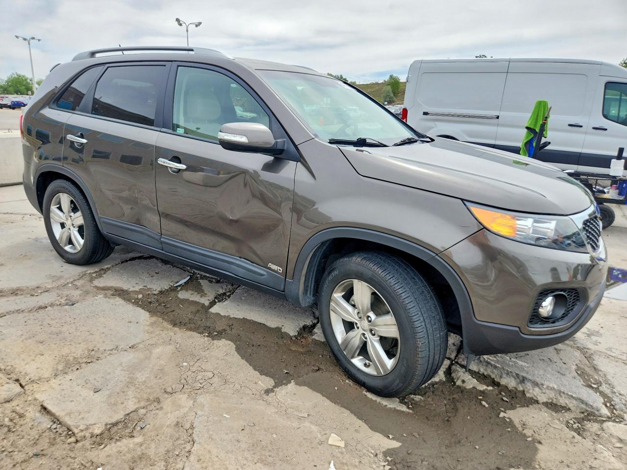 2012 Kia Sorento Ex Brown vin: 5XYKUDA2XCG286488