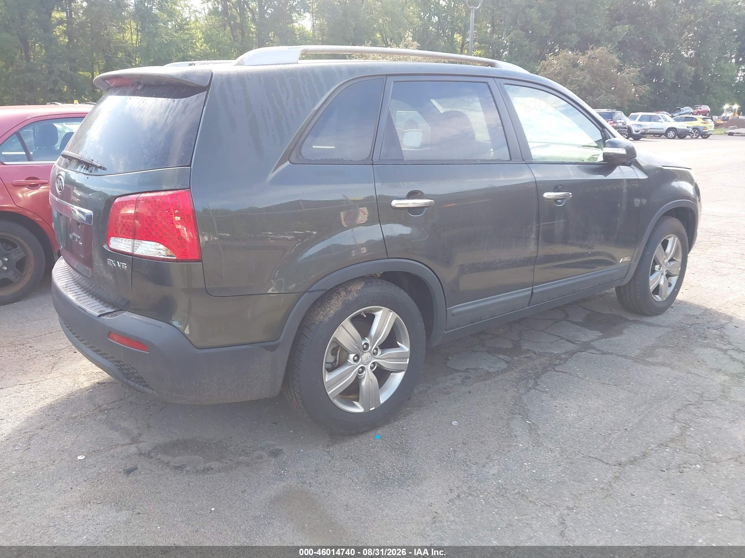 2012 Kia Sorento Ex V6 Gray vin: 5XYKUDA2XCG292100
