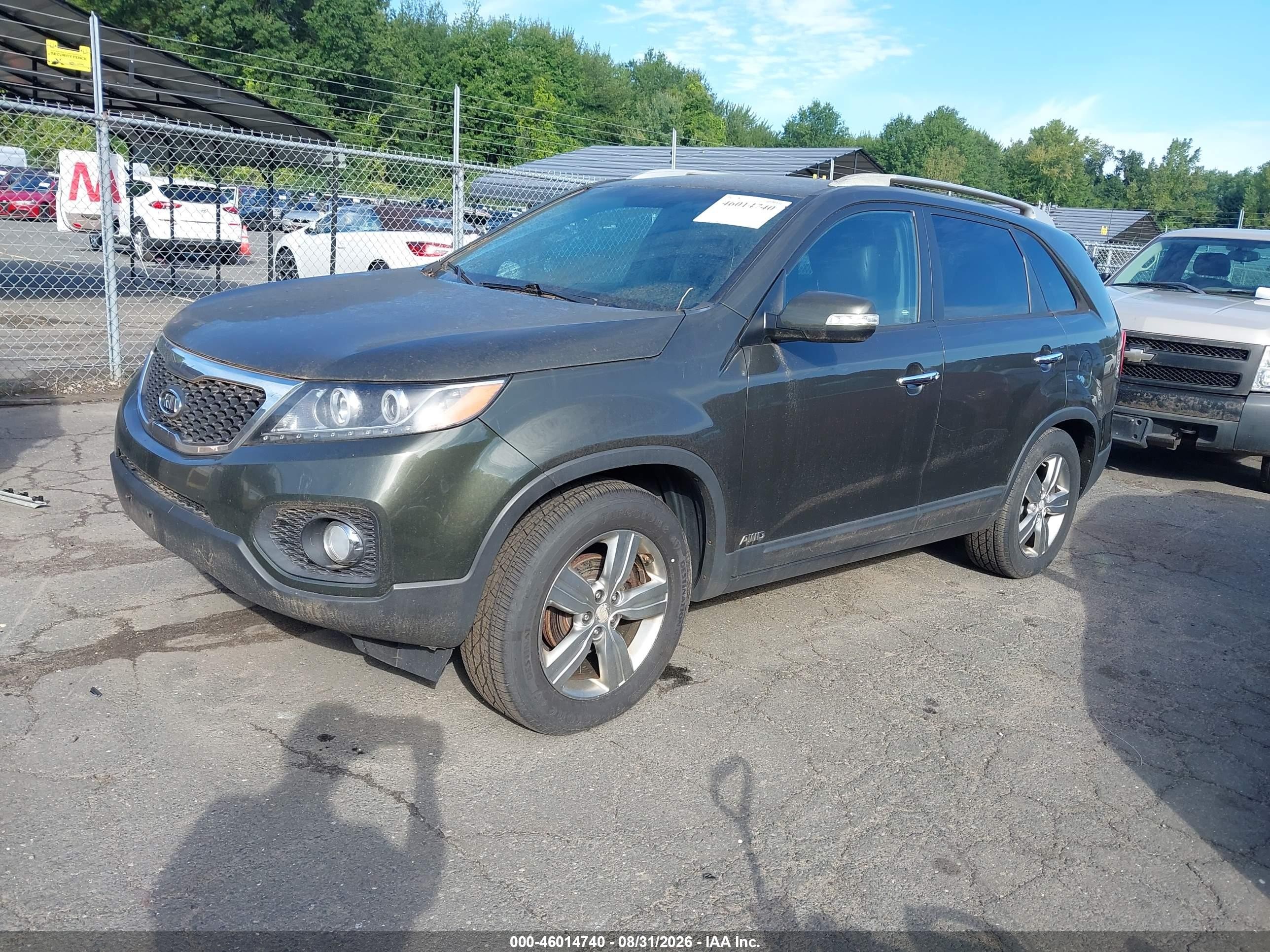 2012 Kia Sorento Ex V6 Gray vin: 5XYKUDA2XCG292100
