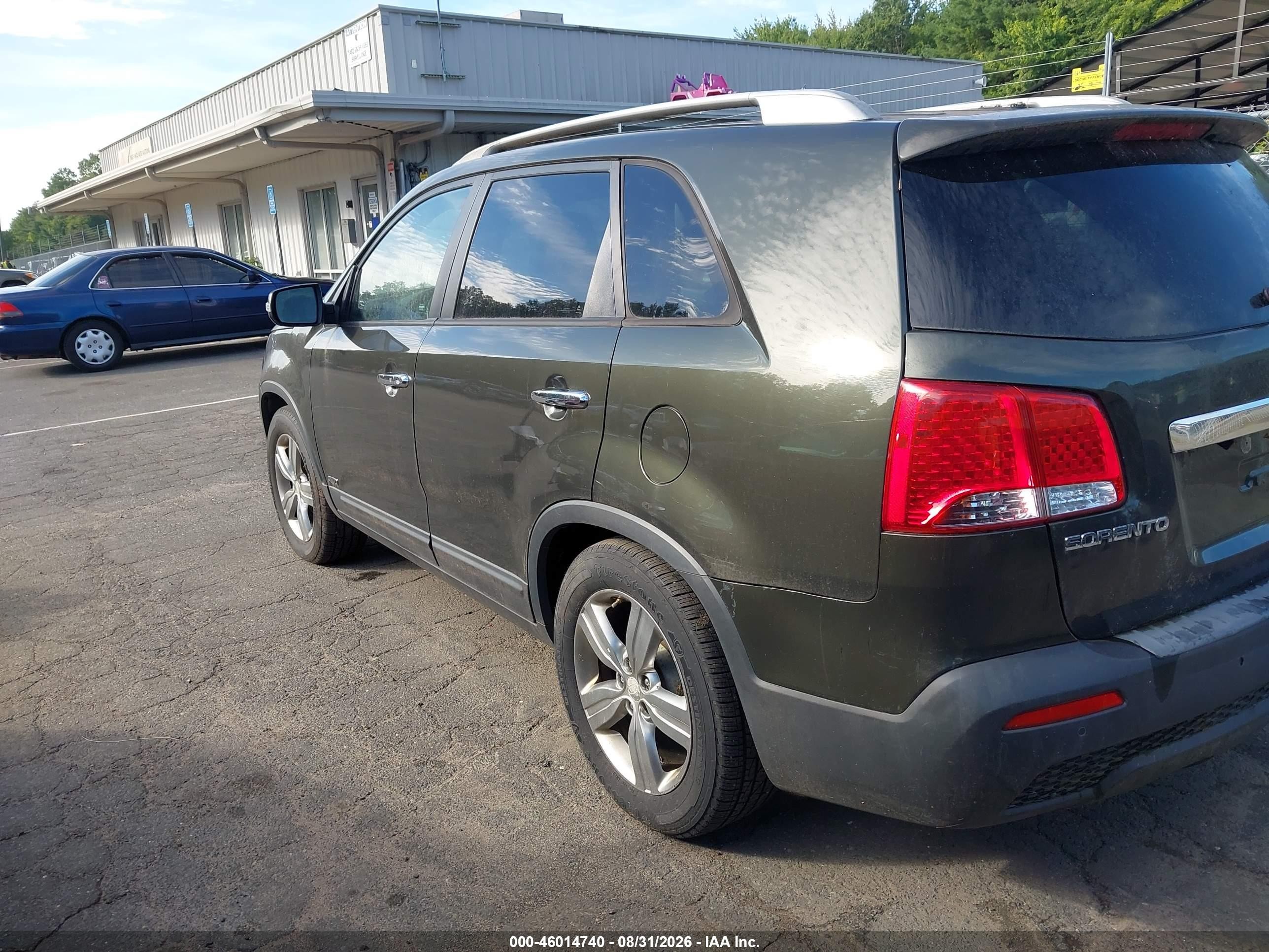 2012 Kia Sorento Ex V6 Gray vin: 5XYKUDA2XCG292100