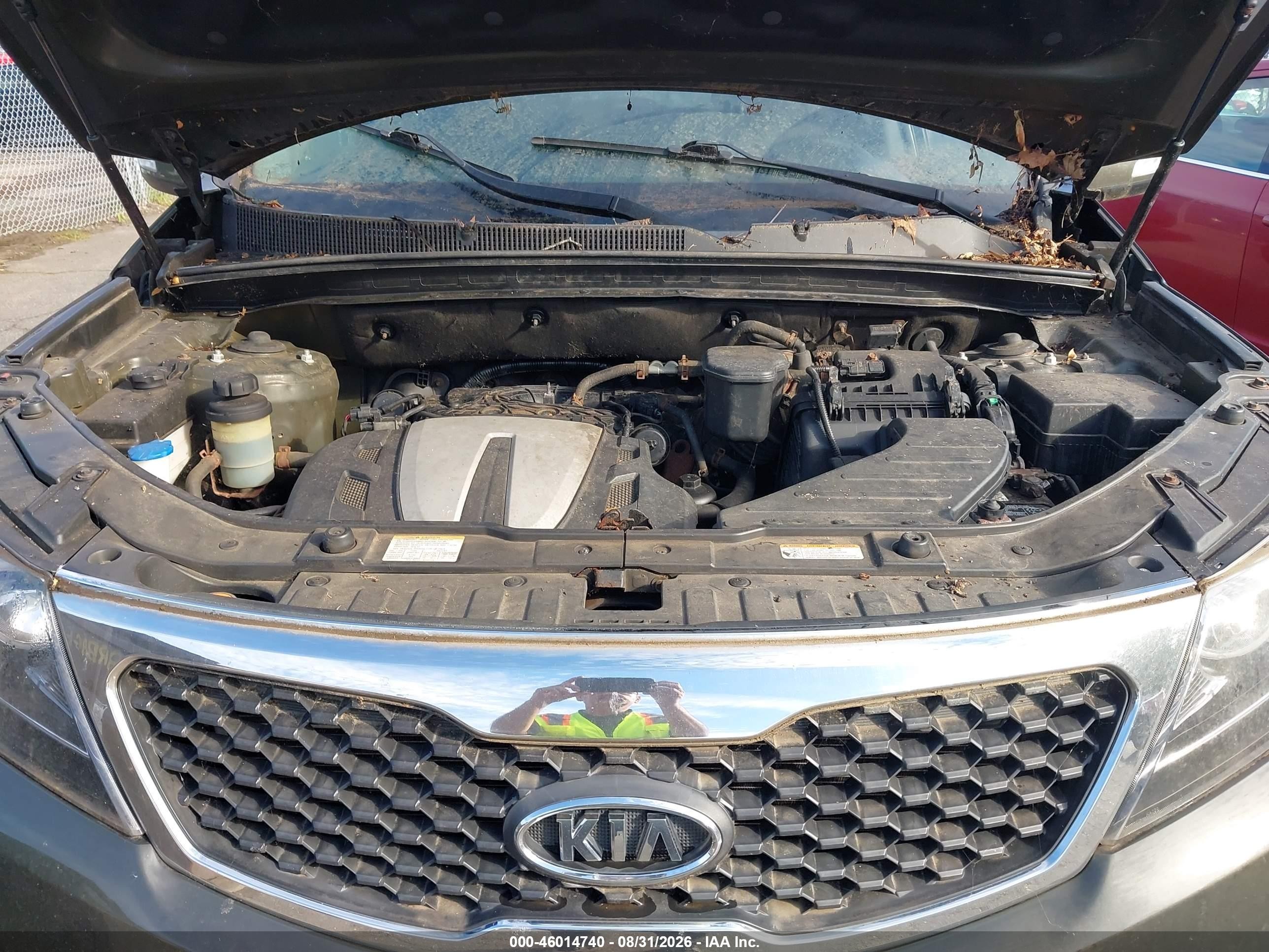 2012 Kia Sorento Ex V6 Gray vin: 5XYKUDA2XCG292100