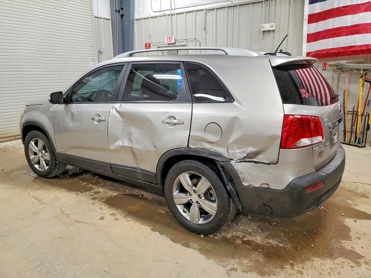 2013 Kia Sorento Ex Silver vin: 5XYKUDA2XDG391338