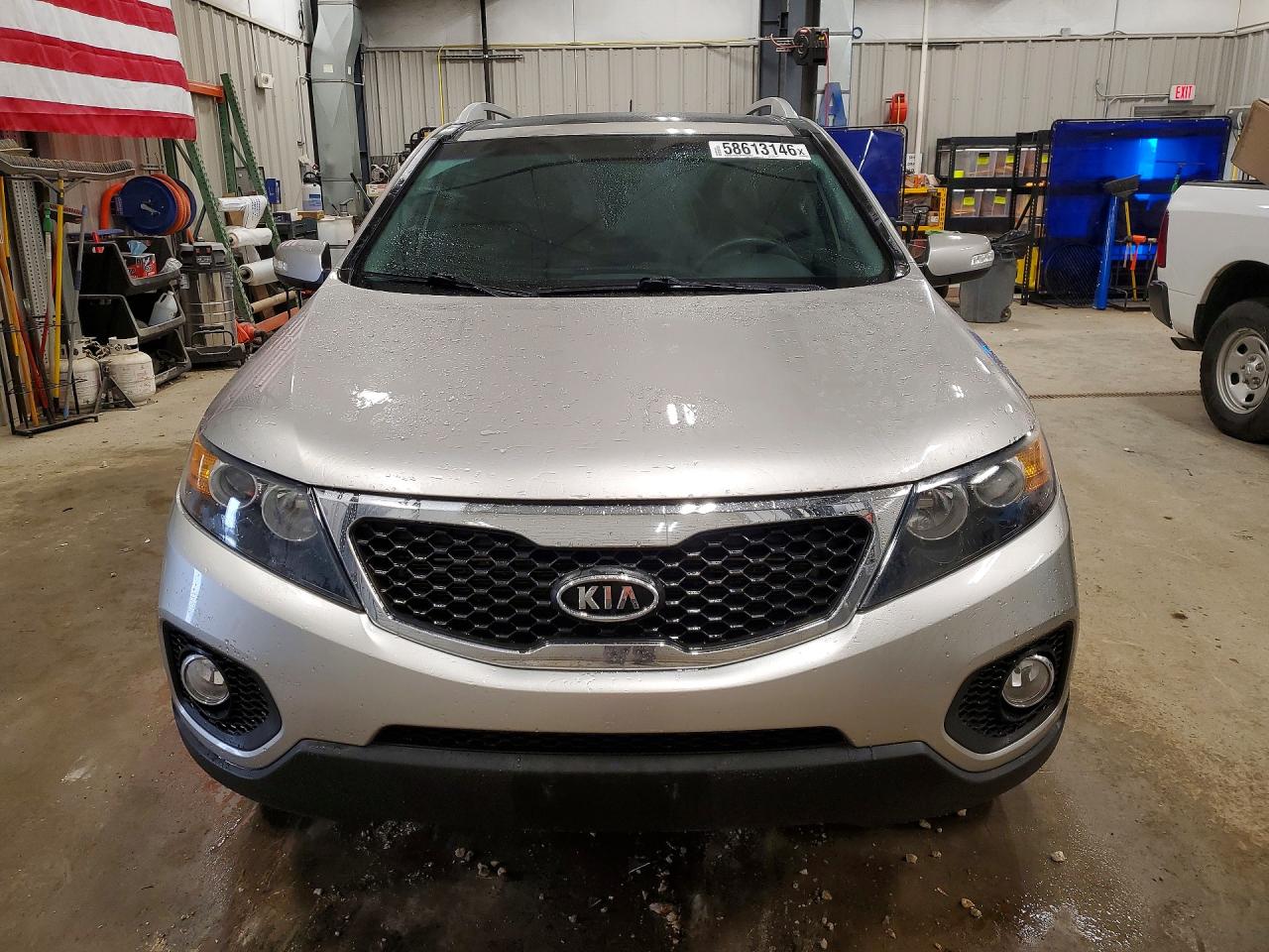2013 Kia Sorento Ex Silver vin: 5XYKUDA2XDG391338