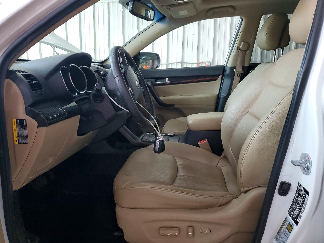 2013 Kia Sorento Ex White vin: 5XYKUDA2XDG412852