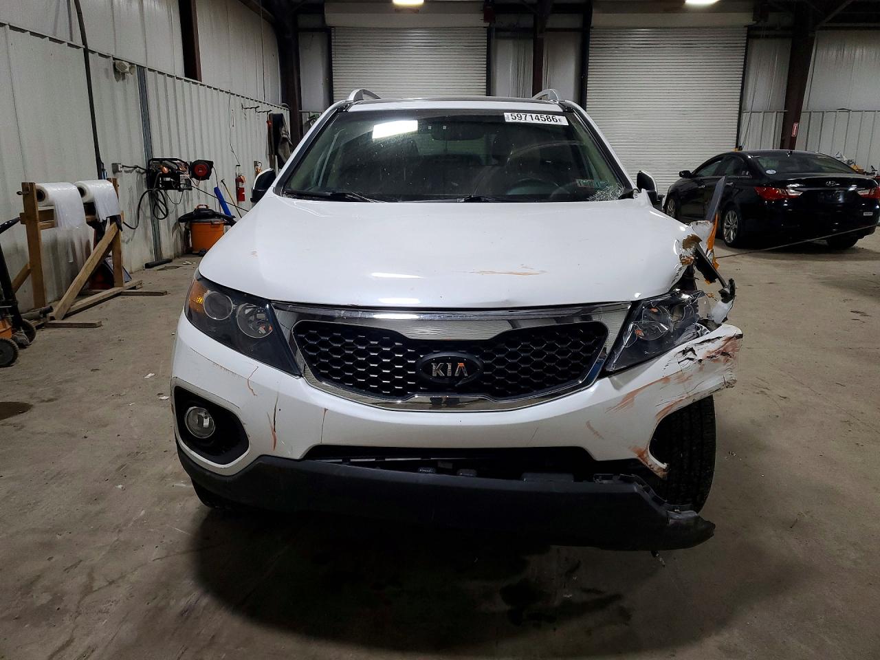 2013 Kia Sorento Ex White vin: 5XYKUDA2XDG412852