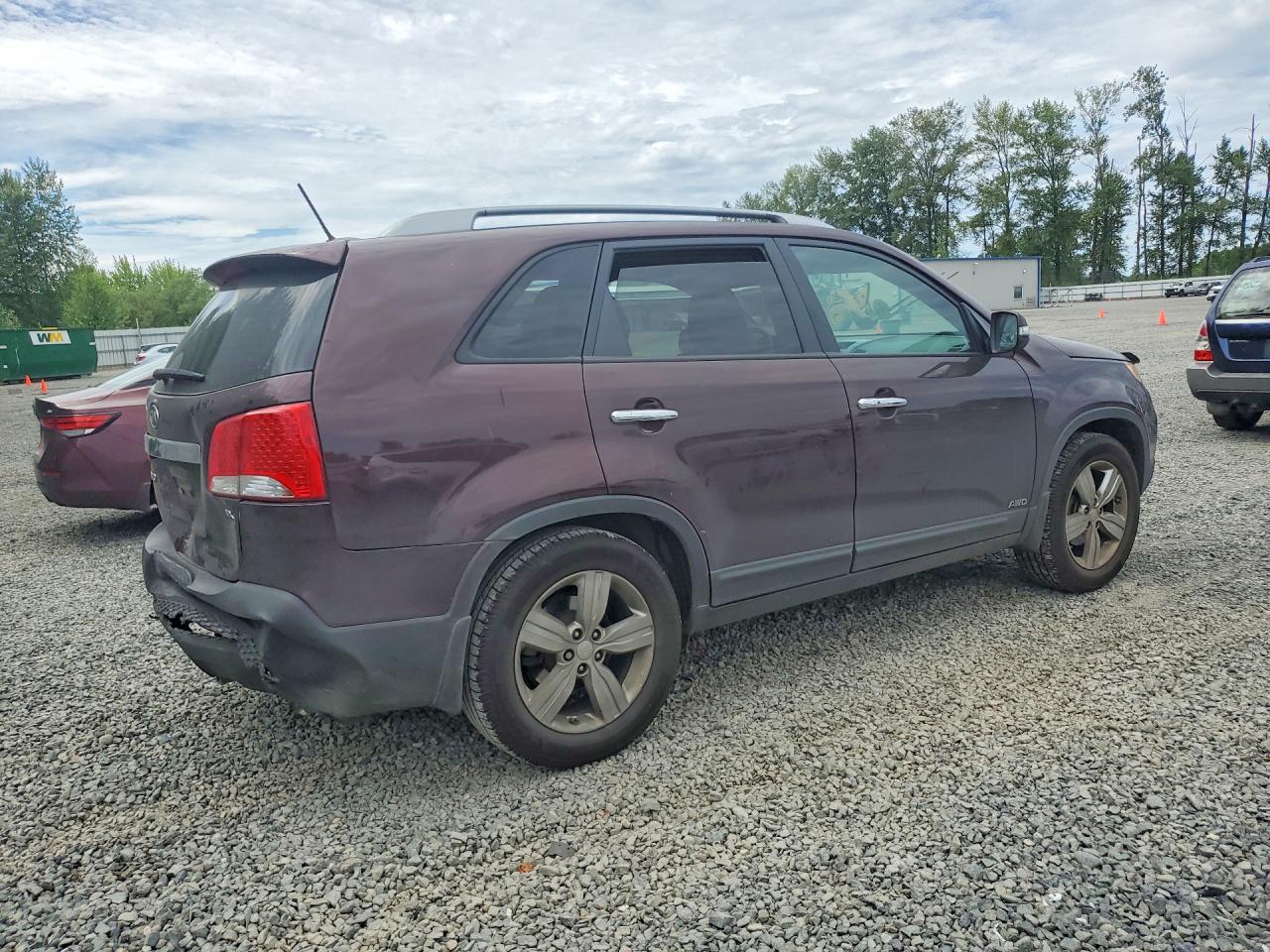 2012 Kia Sorento Ex Maroon vin: 5XYKUDA61CG256377