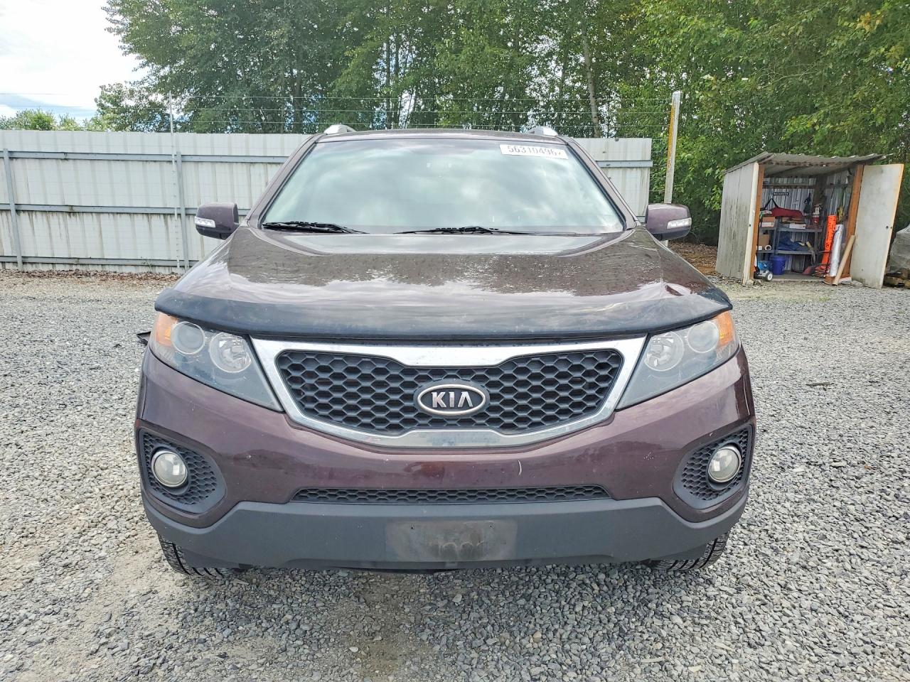 2012 Kia Sorento Ex Maroon vin: 5XYKUDA61CG256377