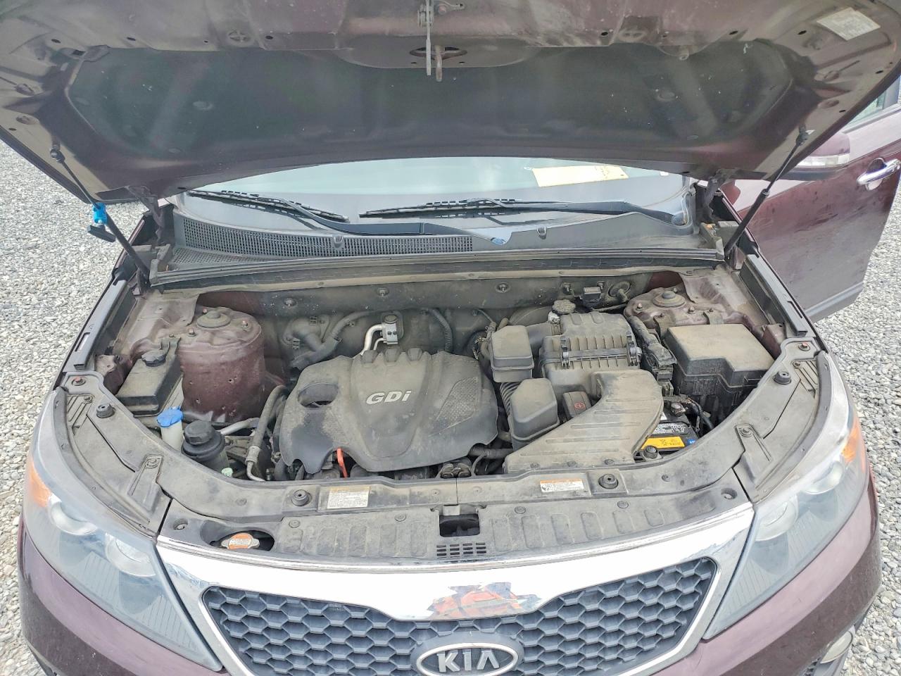 2012 Kia Sorento Ex Maroon vin: 5XYKUDA61CG256377