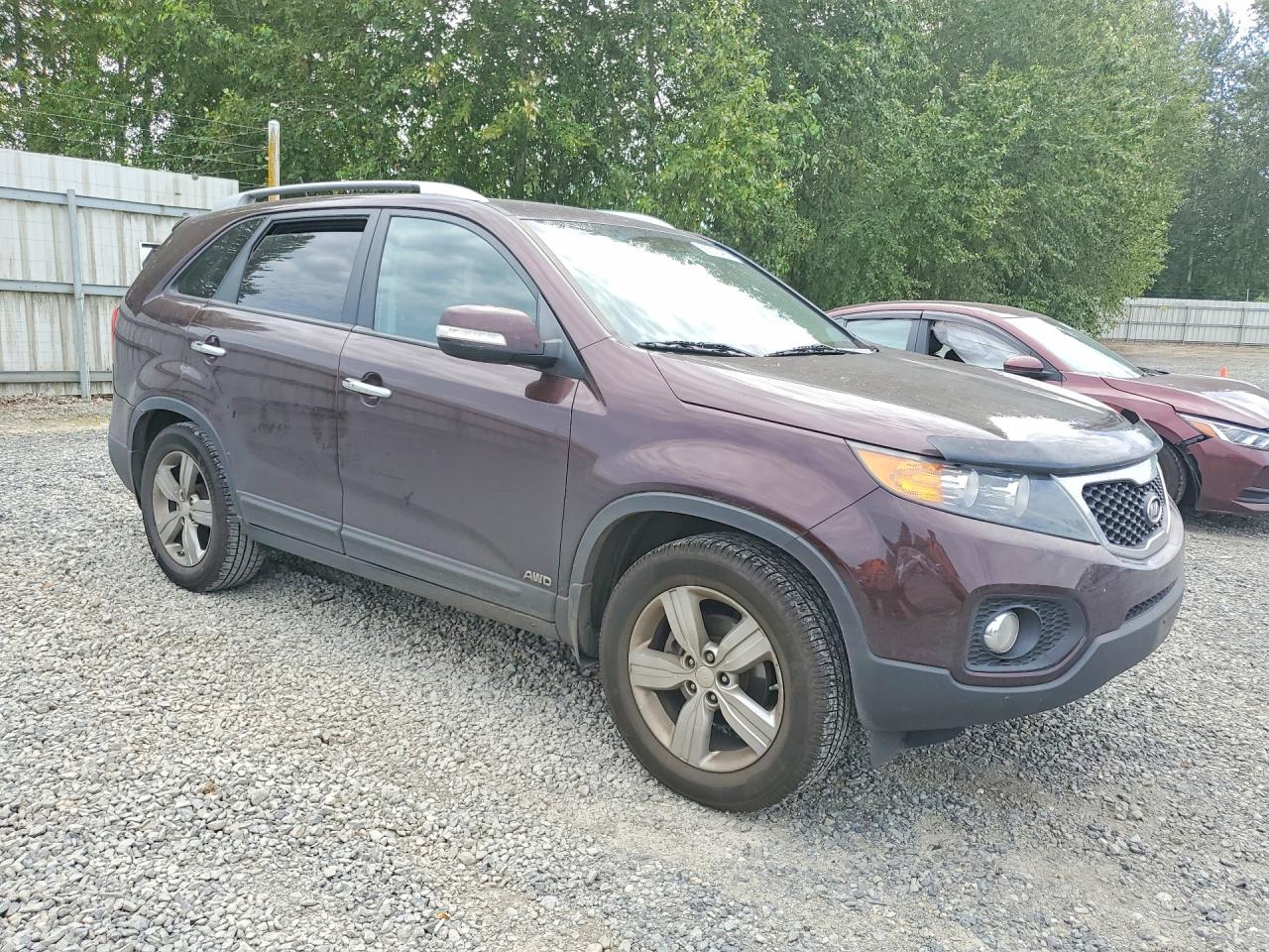 2012 Kia Sorento Ex Maroon vin: 5XYKUDA61CG256377
