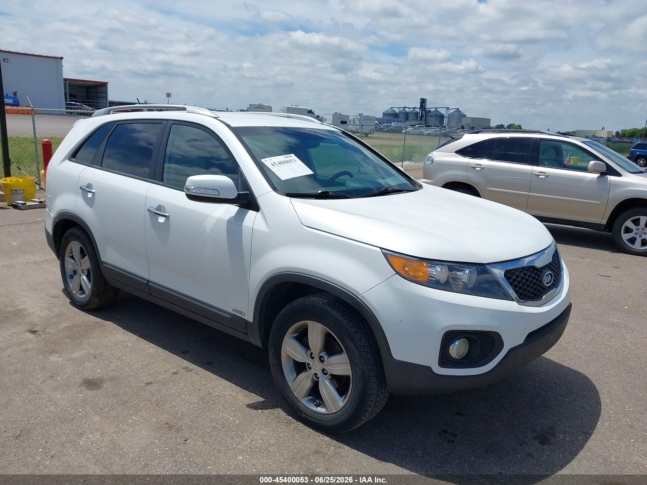 2012 Kia Sorento Ex Белый vin: 5XYKUDA64CG277191