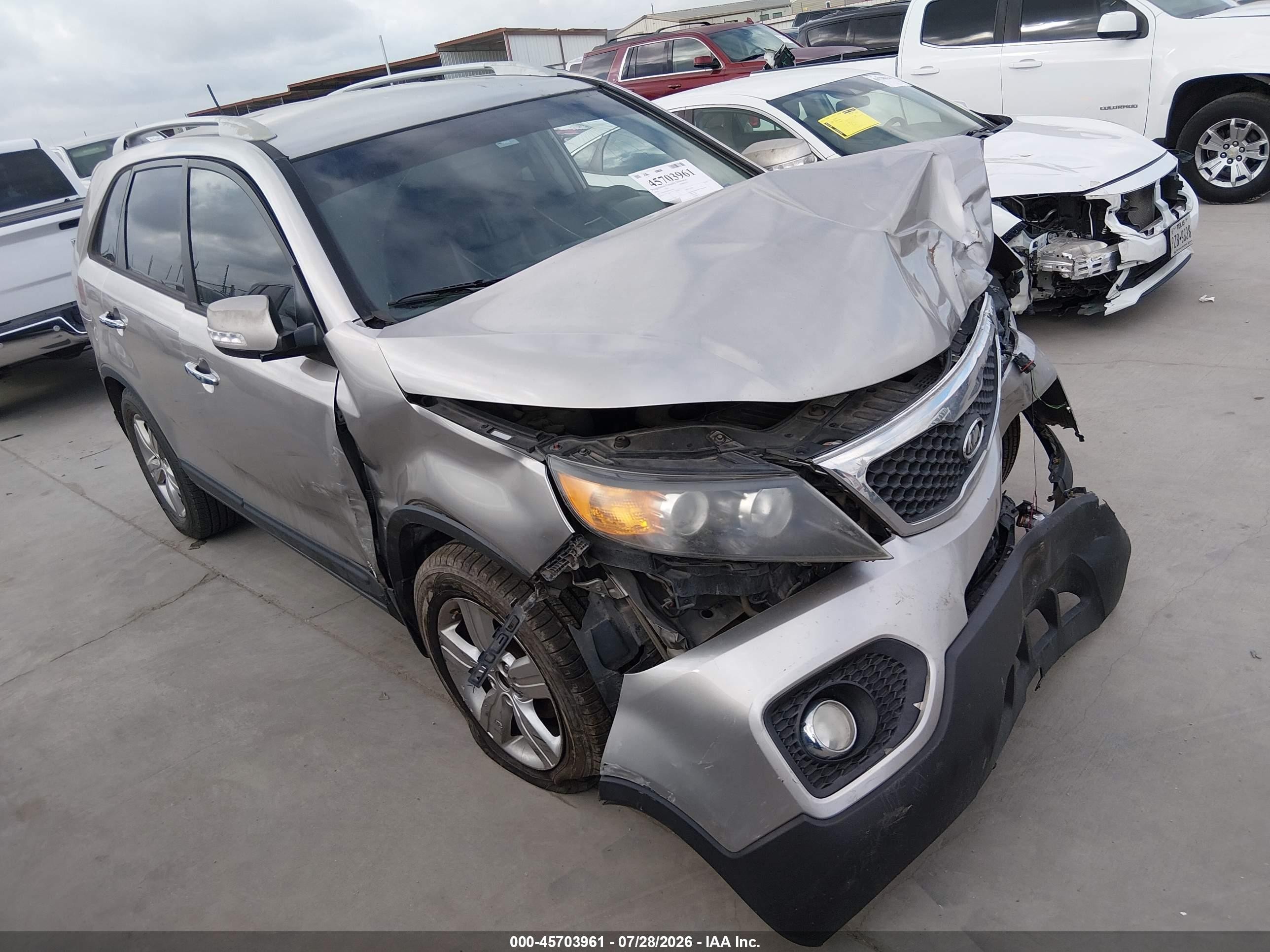 2013 Kia Sorento Ex Бежевый vin: 5XYKUDA64DG416544
