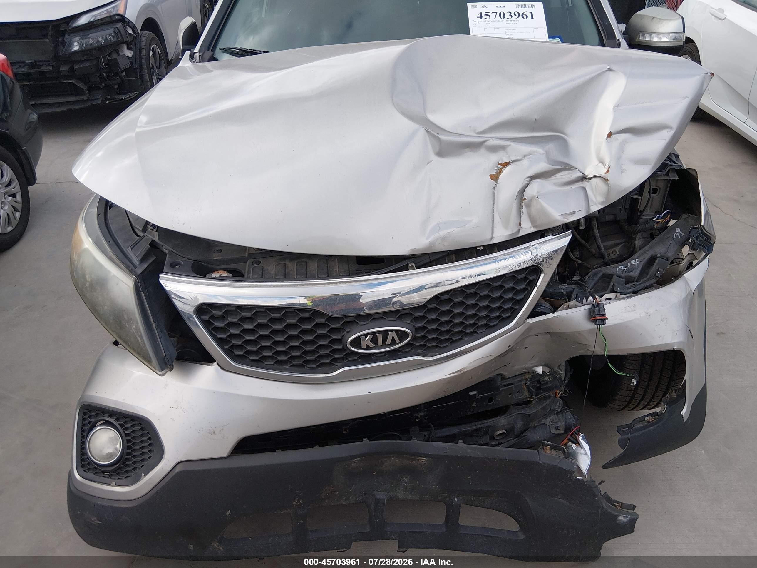 2013 Kia Sorento Ex Beige vin: 5XYKUDA64DG416544