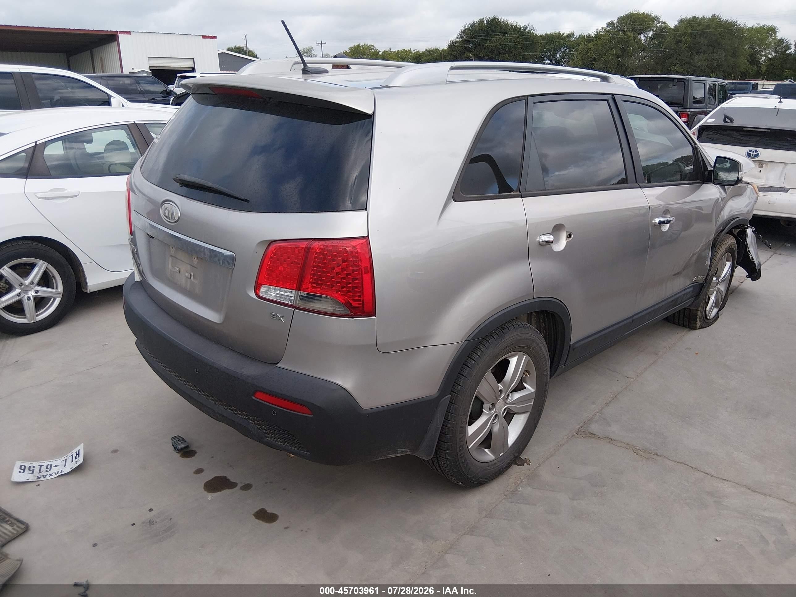 2013 Kia Sorento Ex Beige vin: 5XYKUDA64DG416544
