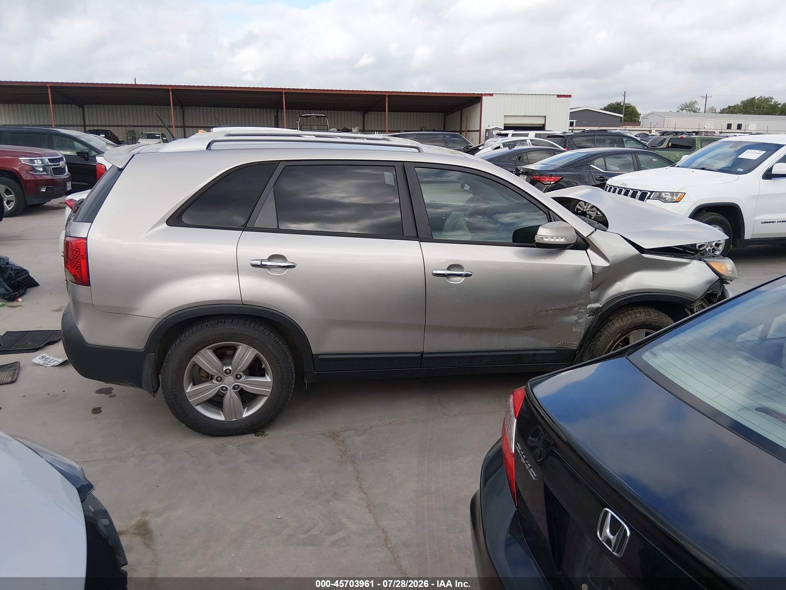 2013 Kia Sorento Ex Beige vin: 5XYKUDA64DG416544