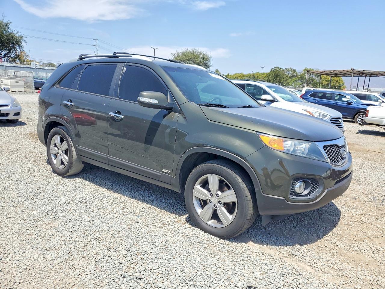2013 Kia Sorento Ex Green vin: 5XYKUDA65DG334287
