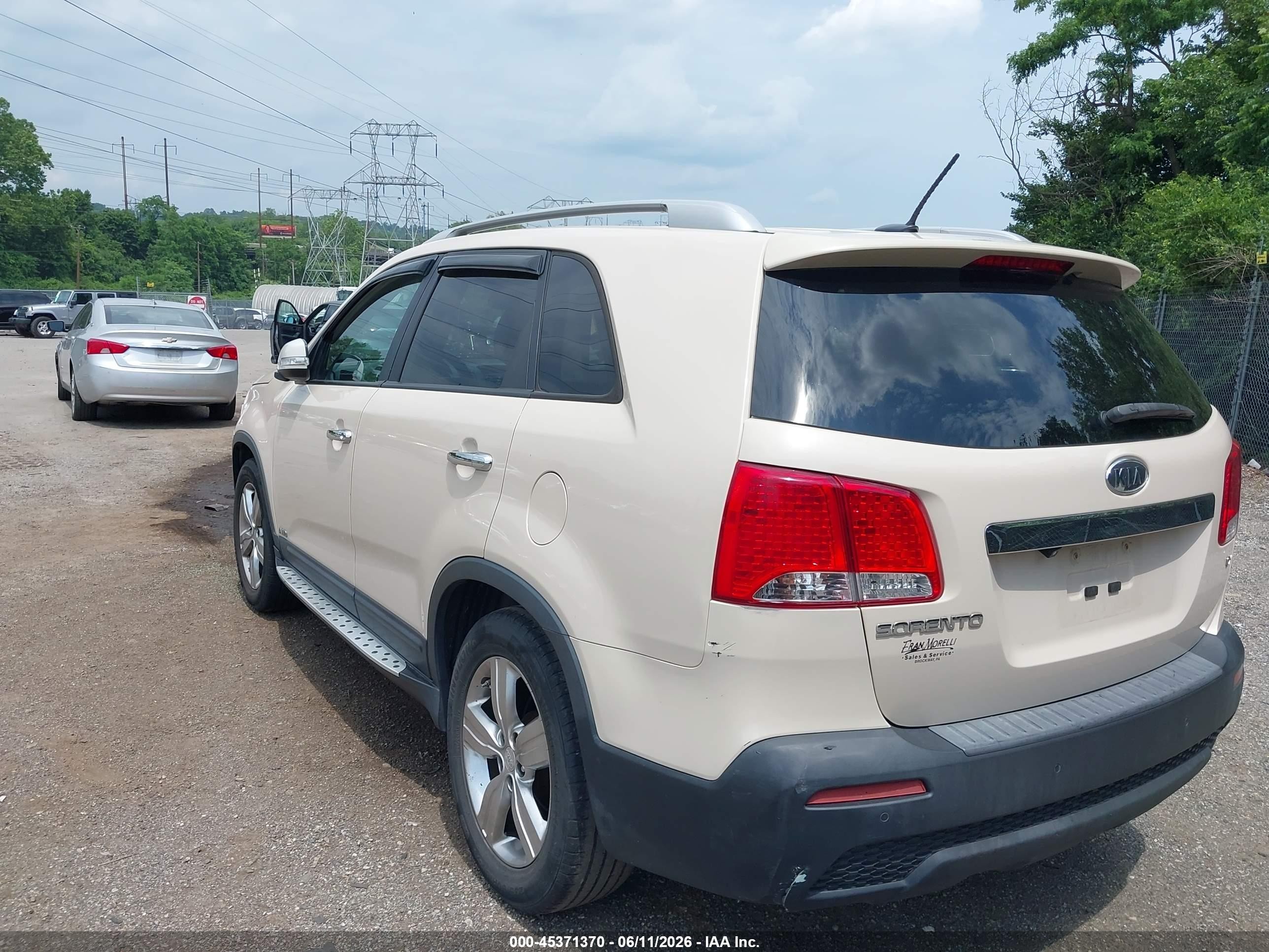 2012 Kia Sorento Ex Cream vin: 5XYKUDA66CG207384