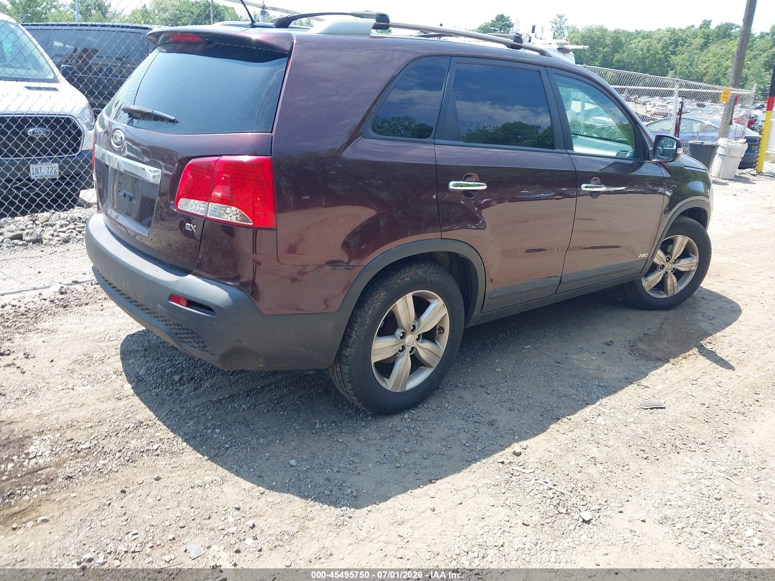 2012 Kia Sorento Ex Purple vin: 5XYKUDA66CG277418