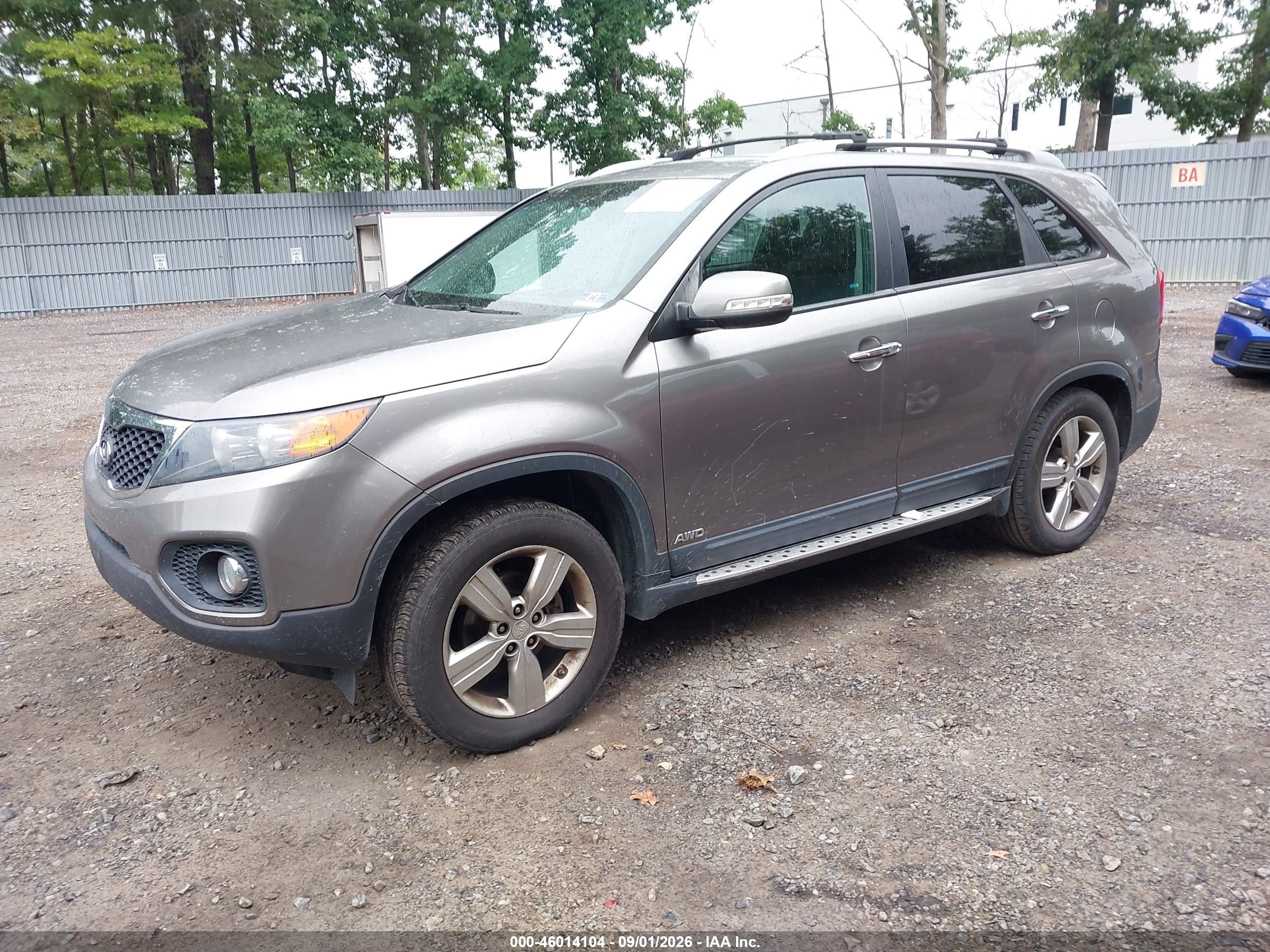 2012 Kia Sorento Ex Gray vin: 5XYKUDA68CG209315