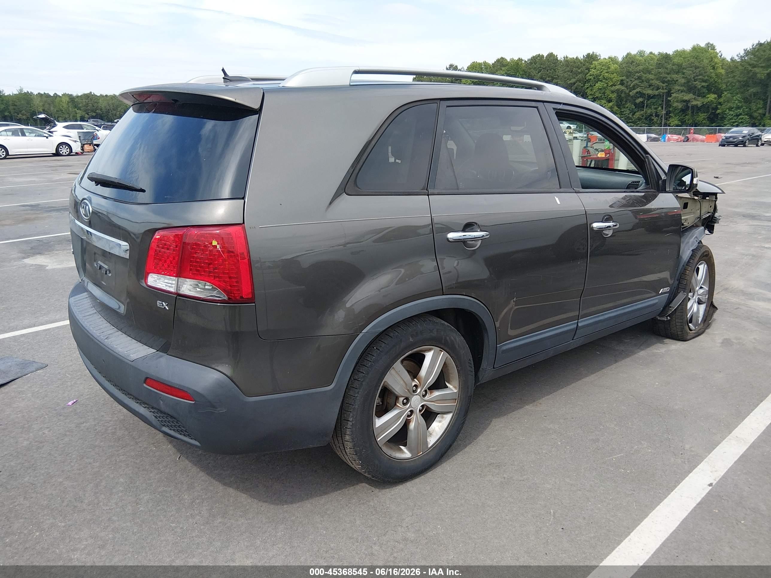 2013 Kia Sorento Ex Gray vin: 5XYKUDA68DG393222