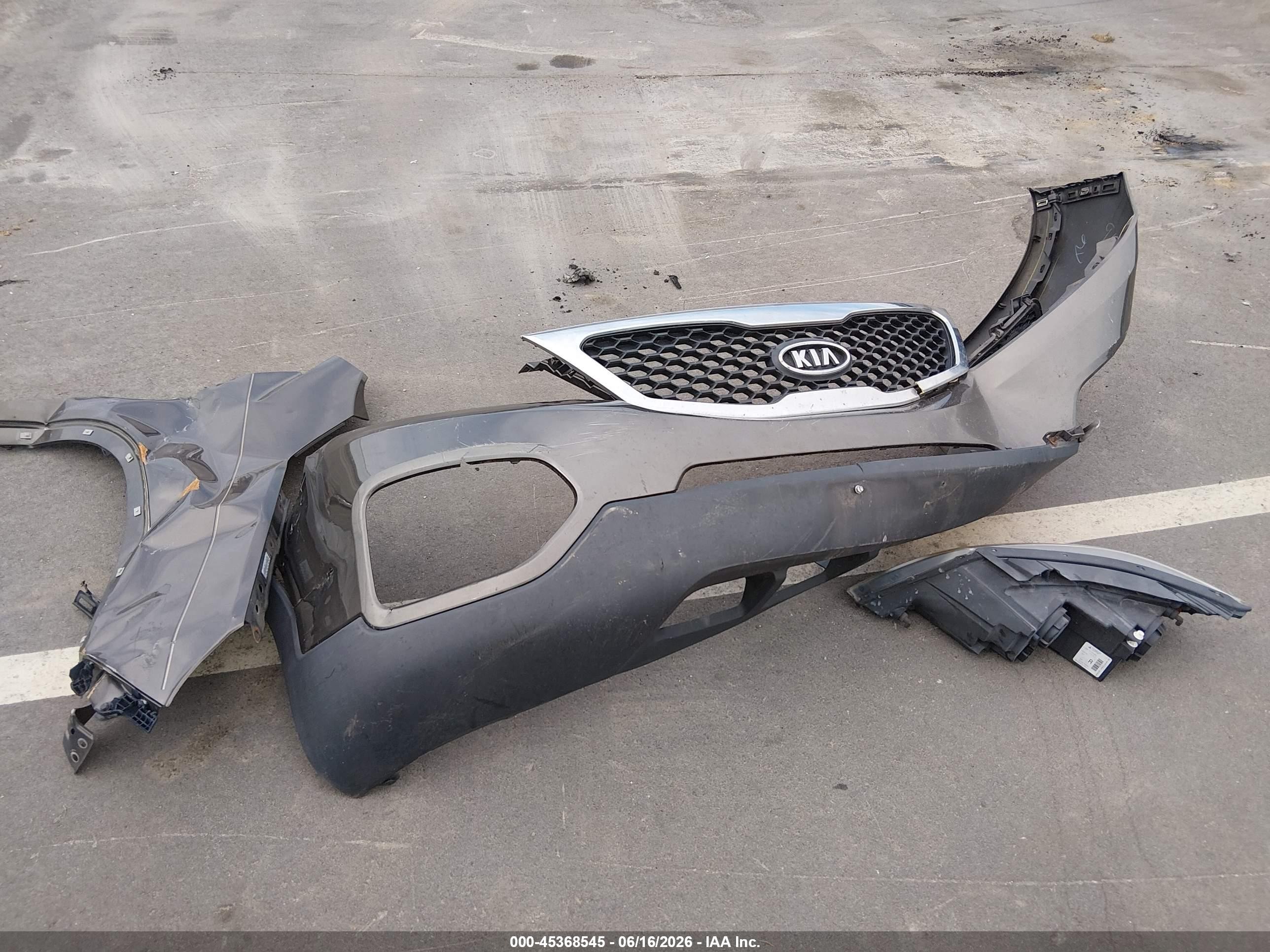 2013 Kia Sorento Ex Gray vin: 5XYKUDA68DG393222