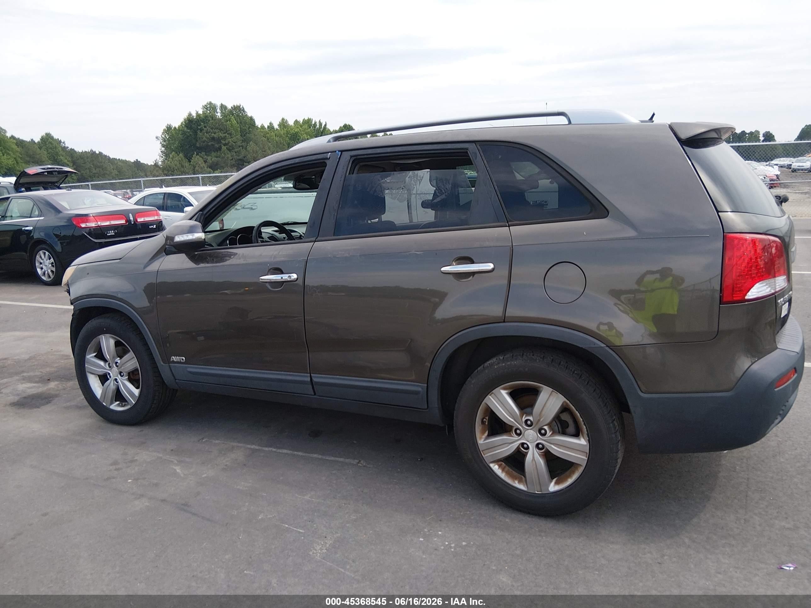 2013 Kia Sorento Ex Gray vin: 5XYKUDA68DG393222