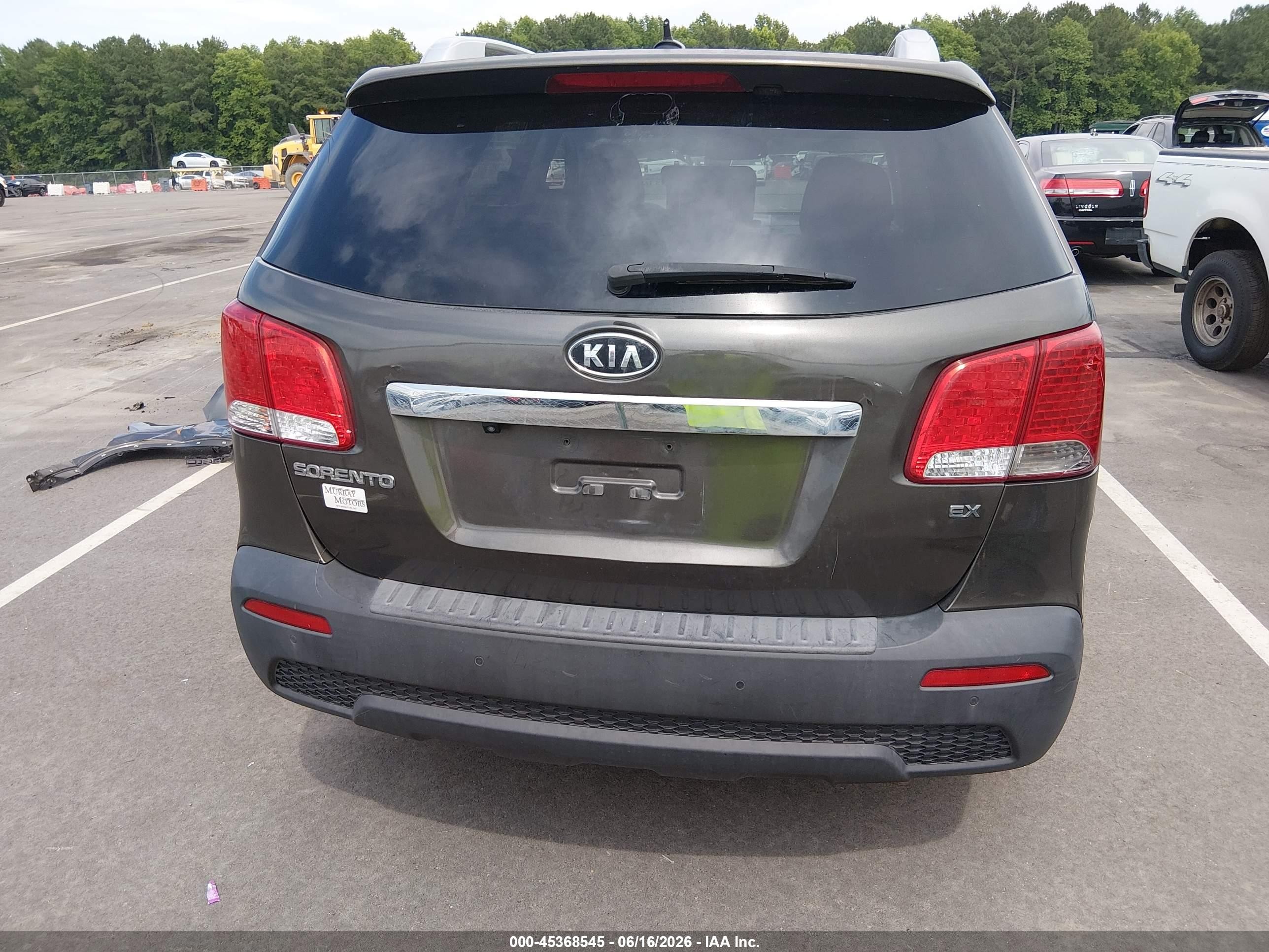 2013 Kia Sorento Ex Gray vin: 5XYKUDA68DG393222