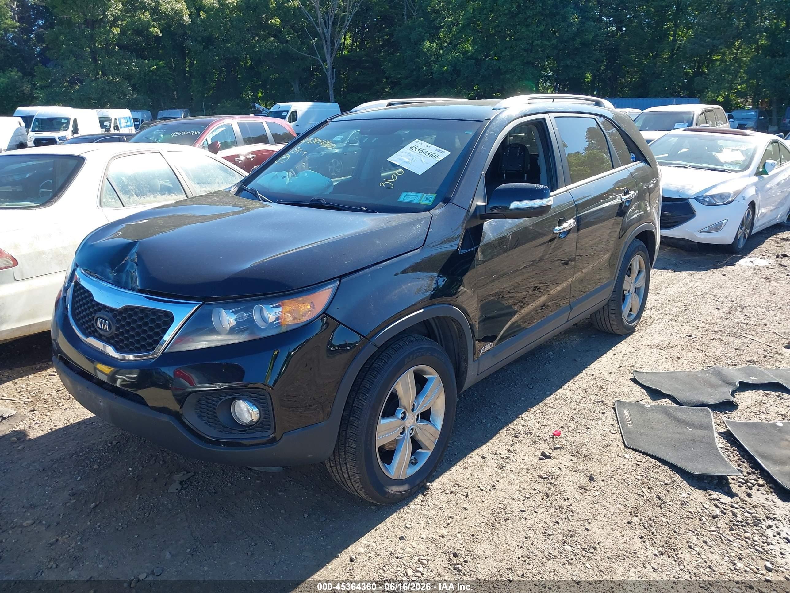 2013 Kia Sorento Ex Black vin: 5XYKUDA69DG407533