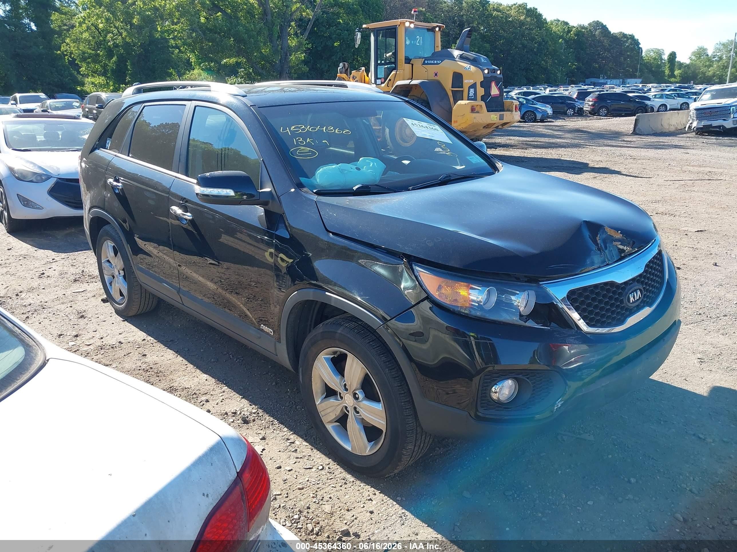 2013 Kia Sorento Ex Black vin: 5XYKUDA69DG407533