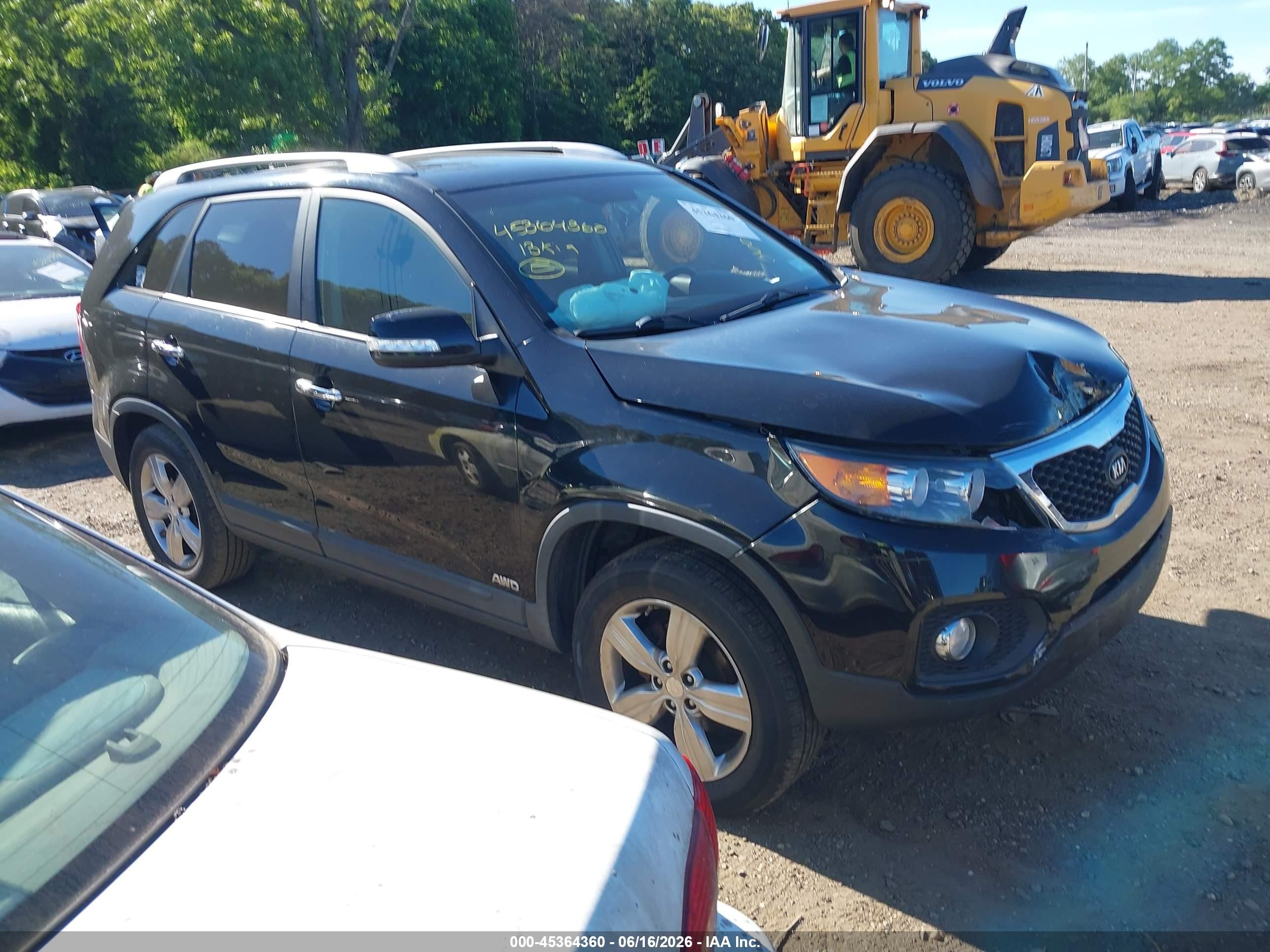 2013 Kia Sorento Ex Black vin: 5XYKUDA69DG407533