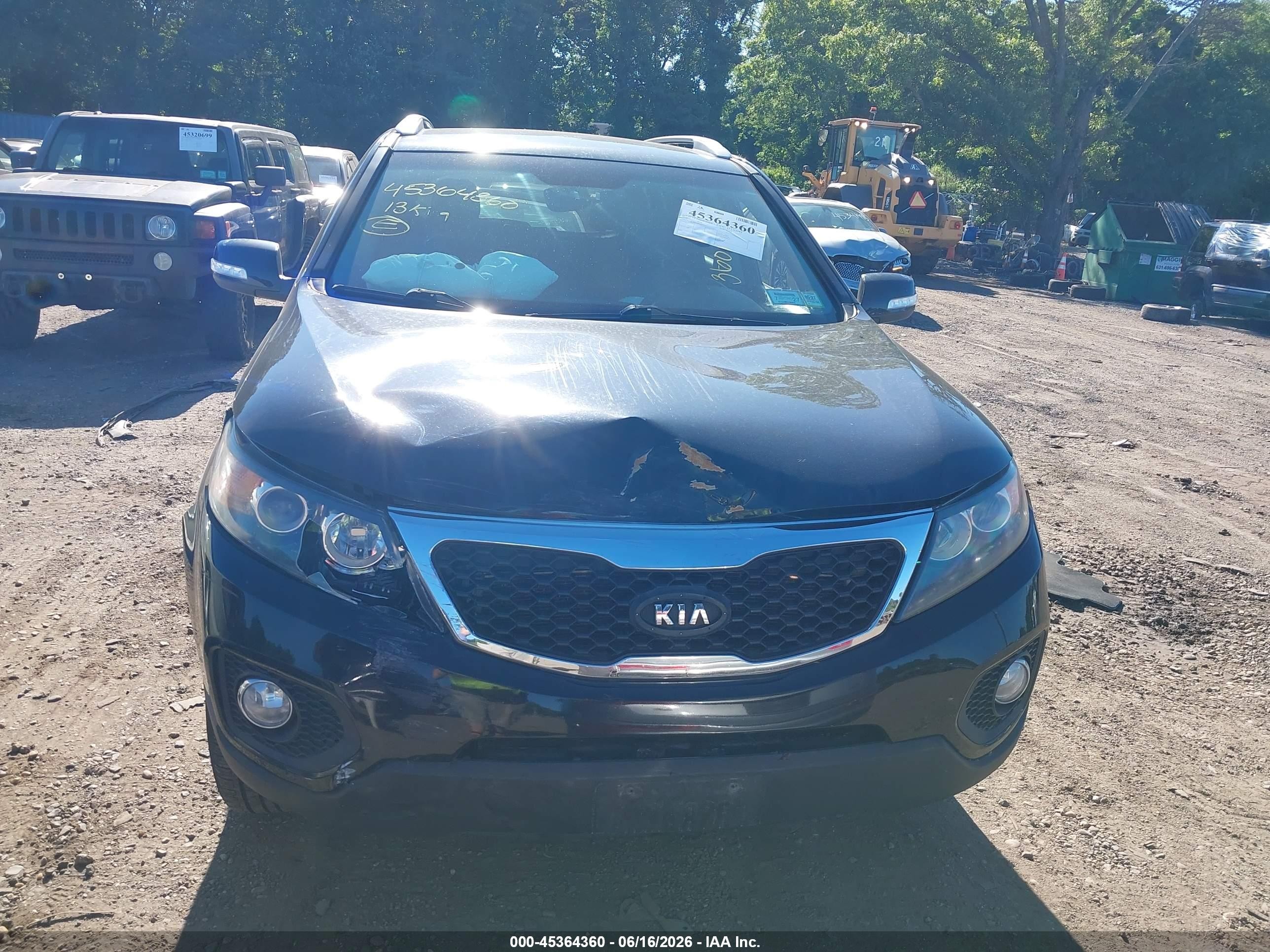 2013 Kia Sorento Ex Black vin: 5XYKUDA69DG407533