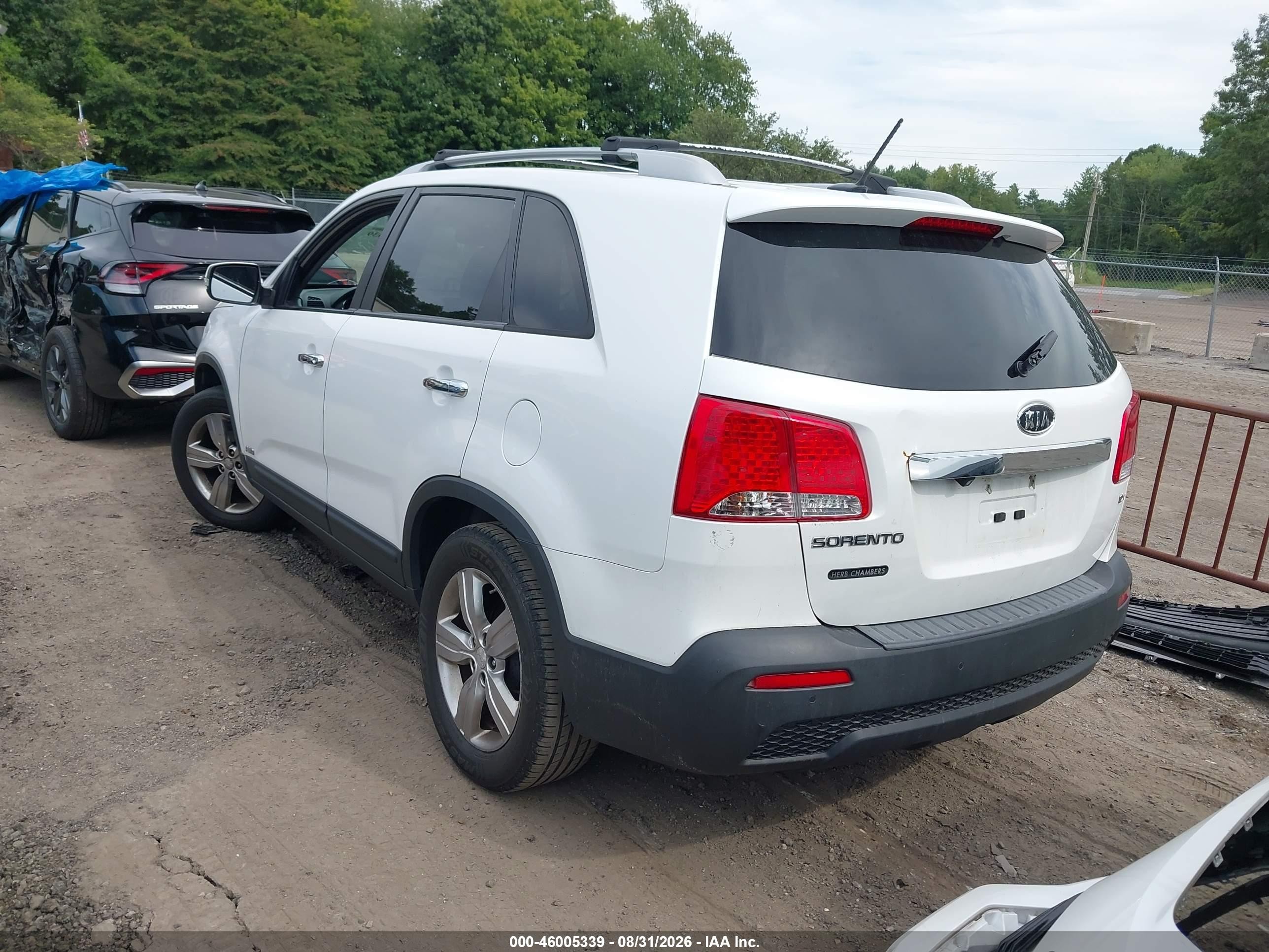 2013 Kia Sorento Ex White vin: 5XYKUDA6XDG324113