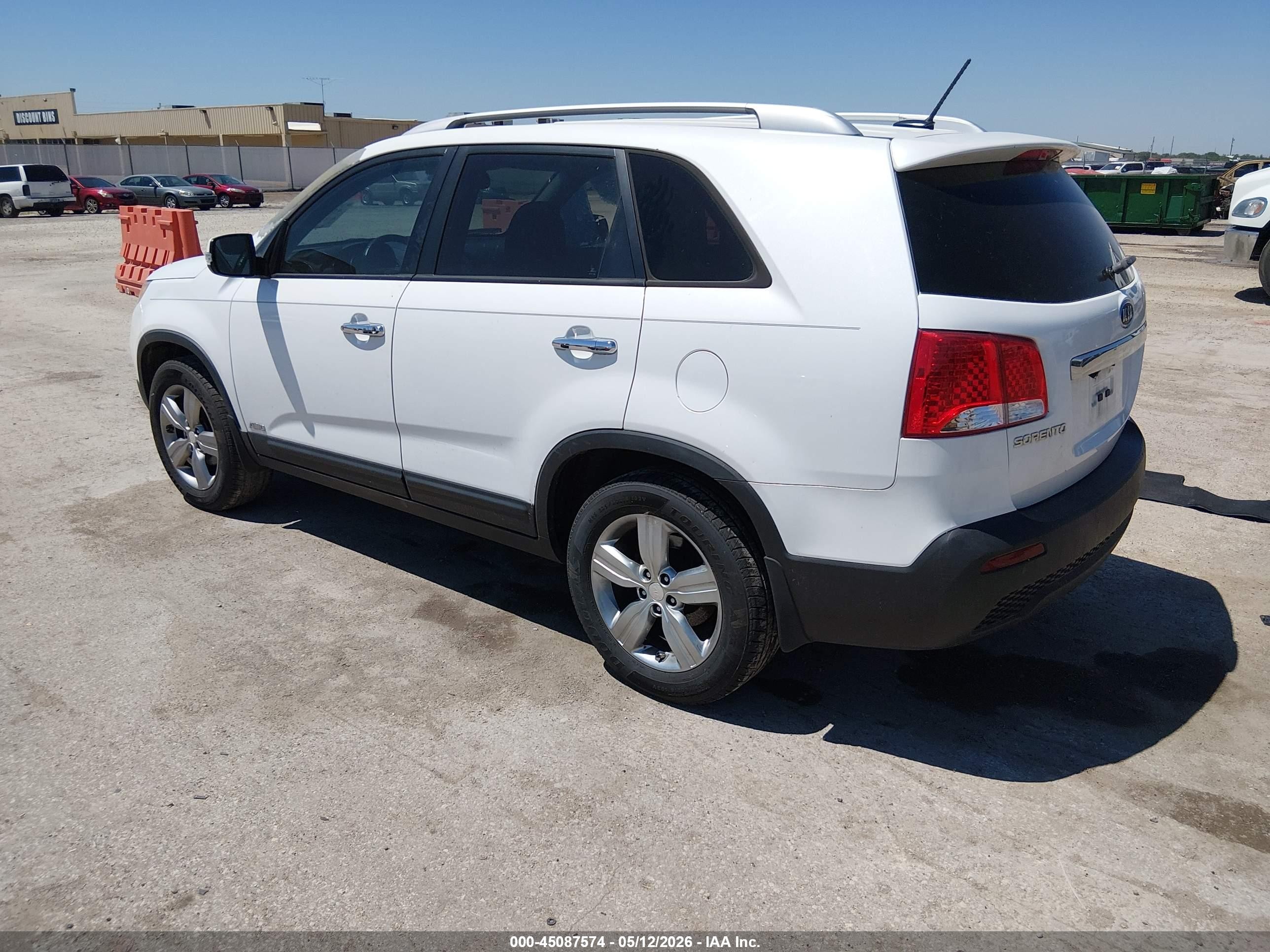 2013 Kia Sorento Ex White vin: 5XYKUDA6XDG358522