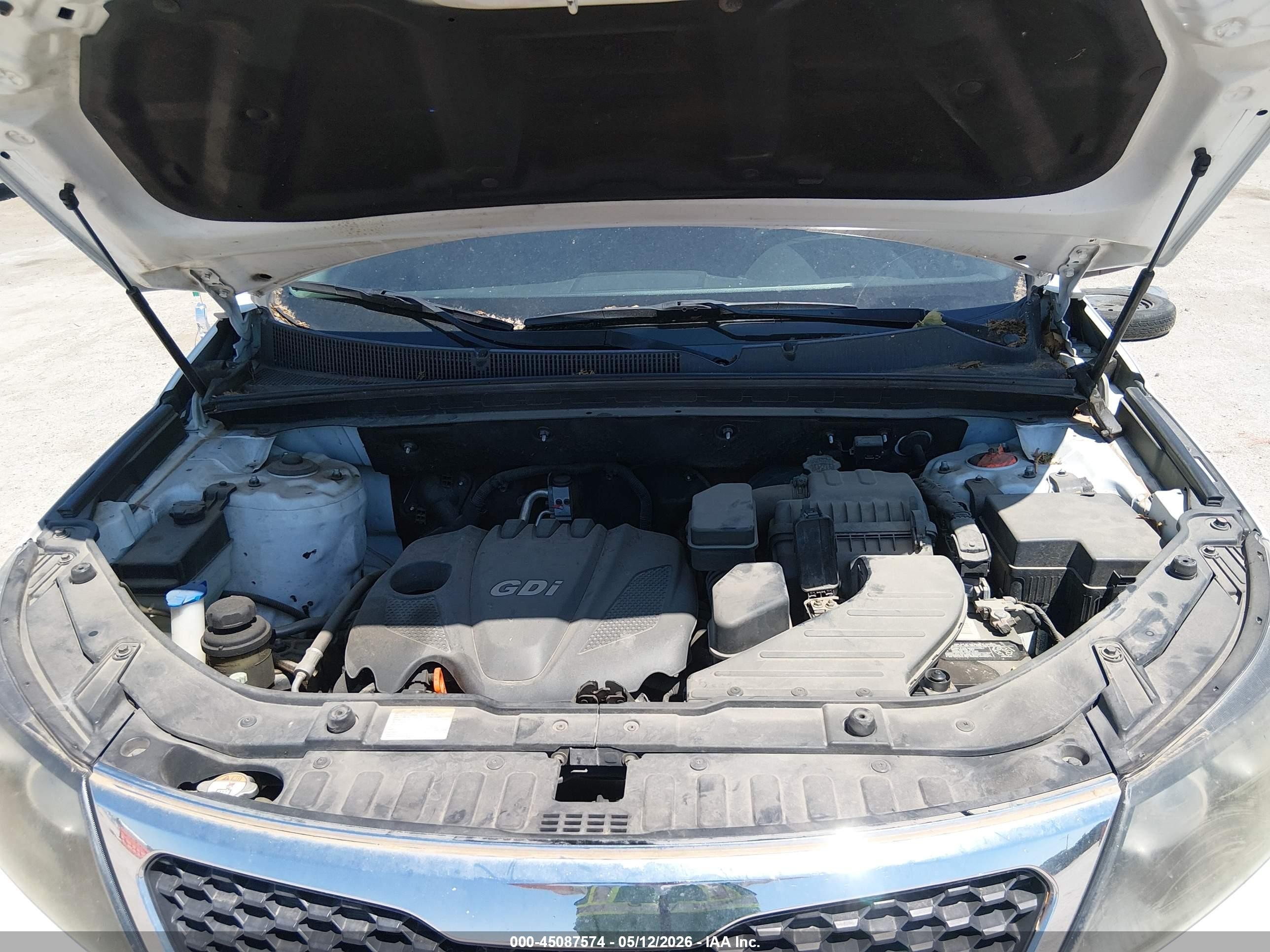 2013 Kia Sorento Ex White vin: 5XYKUDA6XDG358522