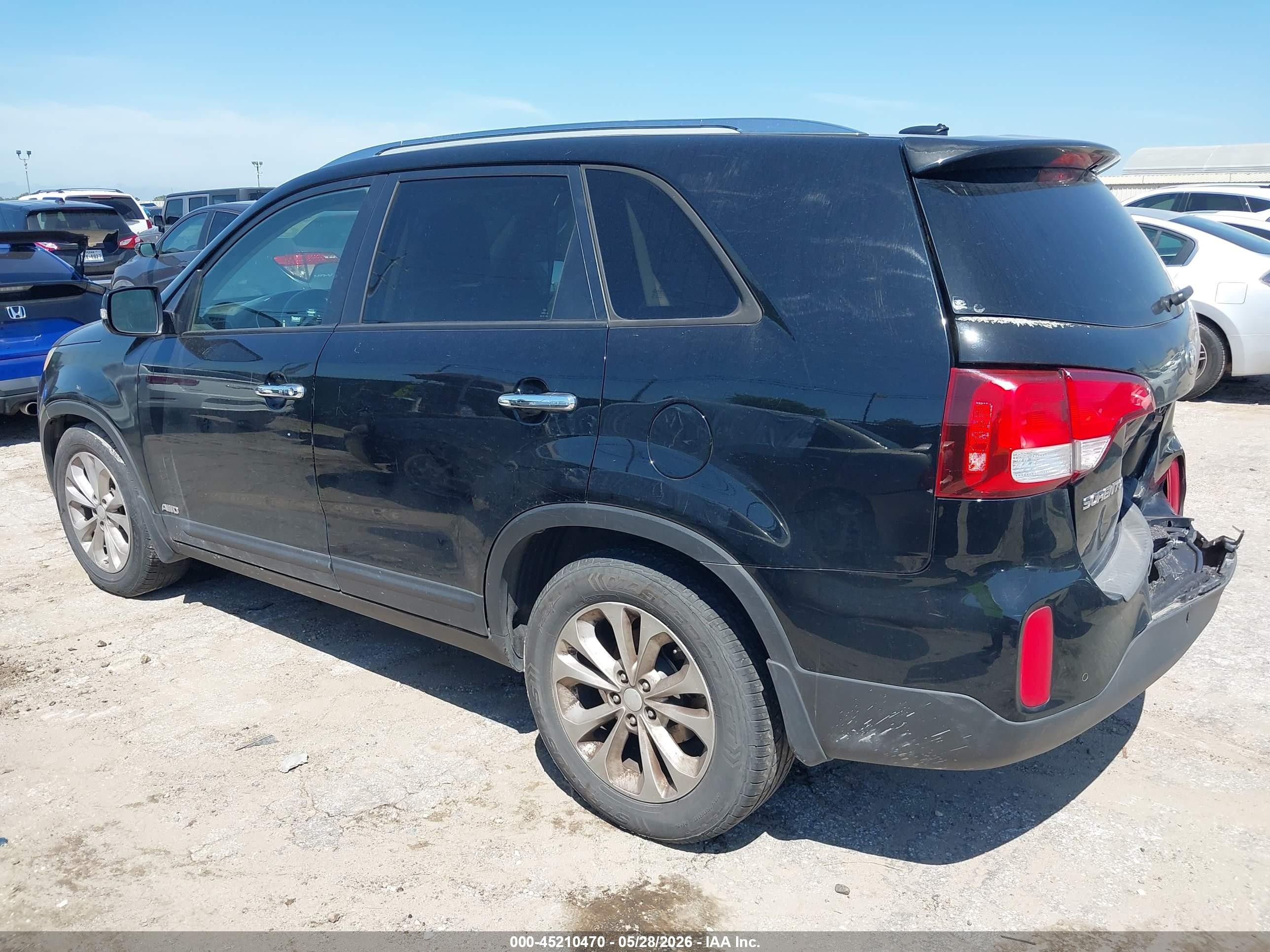 2014 Kia Sorento Ex V6 Черный vin: 5XYKUDA70EG502332