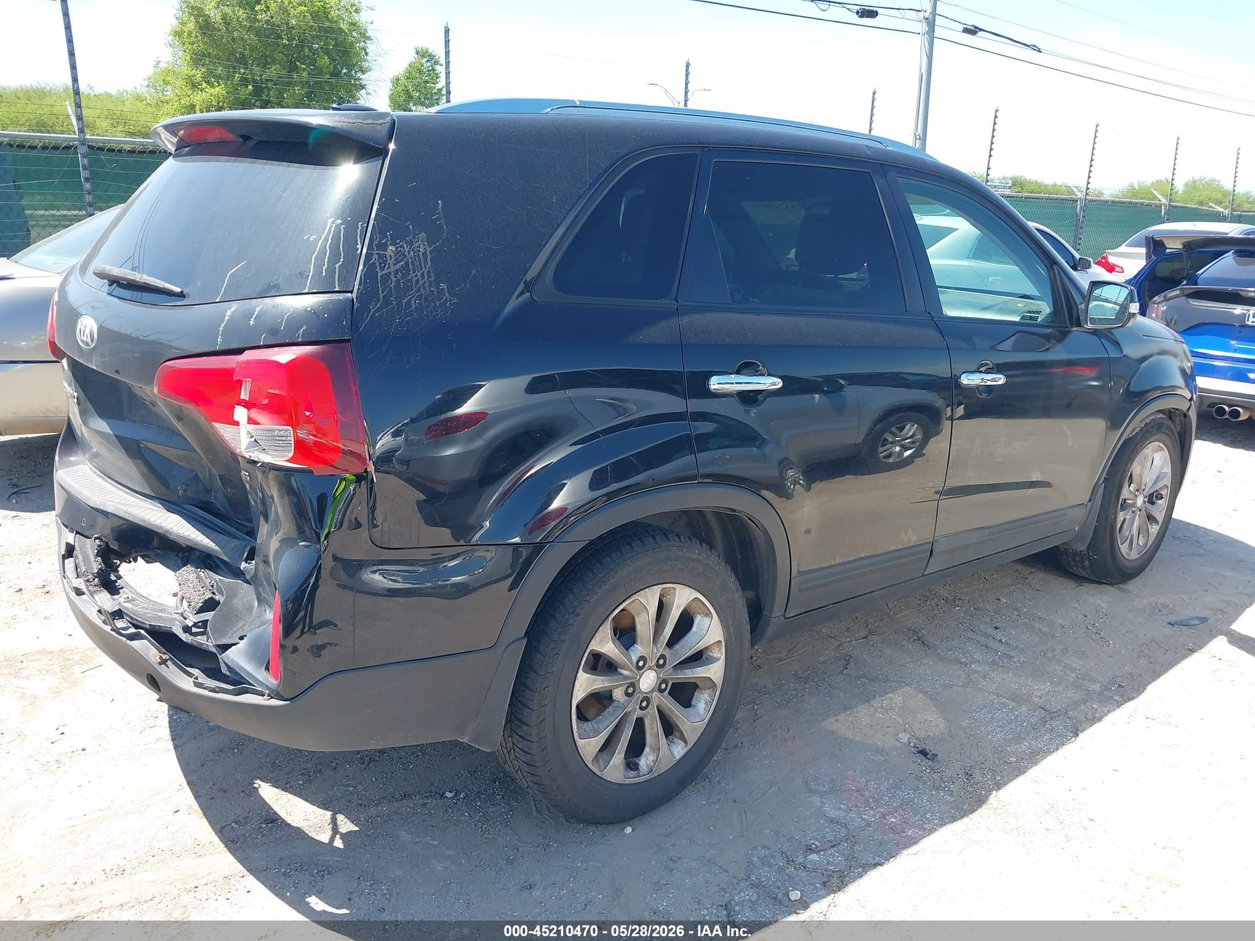 2014 Kia Sorento Ex V6 Черный vin: 5XYKUDA70EG502332
