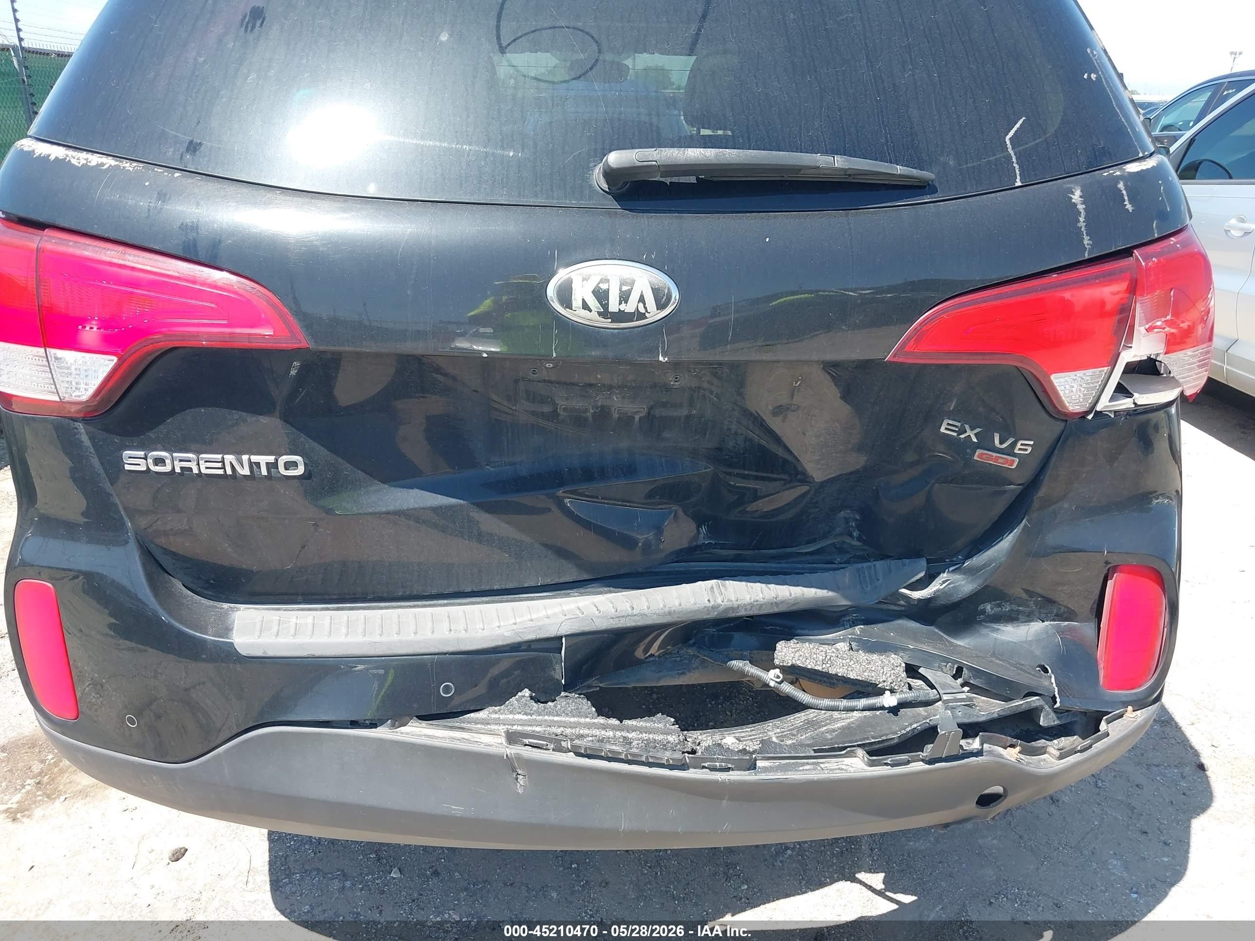 2014 Kia Sorento Ex V6 Черный vin: 5XYKUDA70EG502332