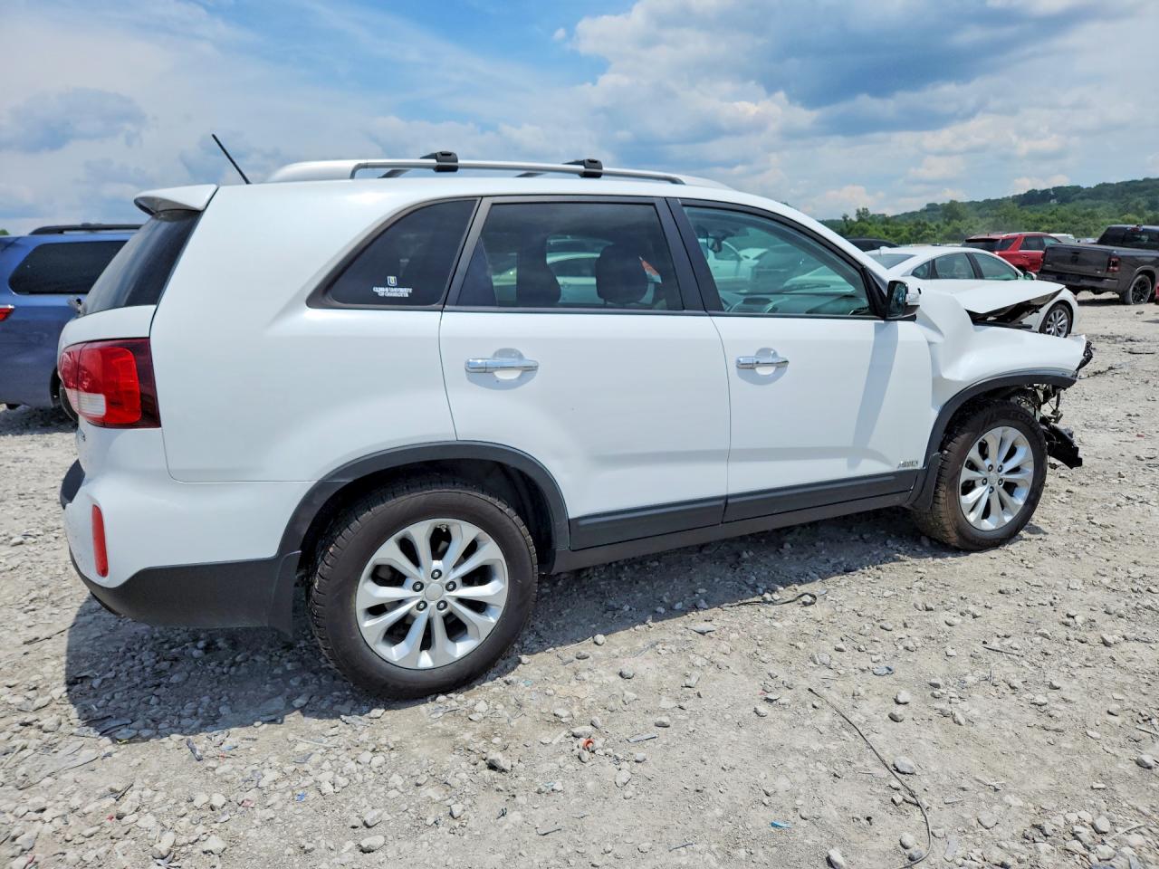 2015 Kia Sorento Ex White vin: 5XYKUDA70FG624688