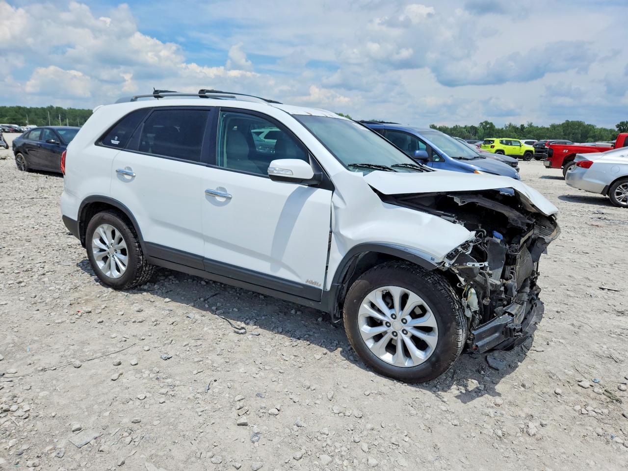 2015 Kia Sorento Ex White vin: 5XYKUDA70FG624688