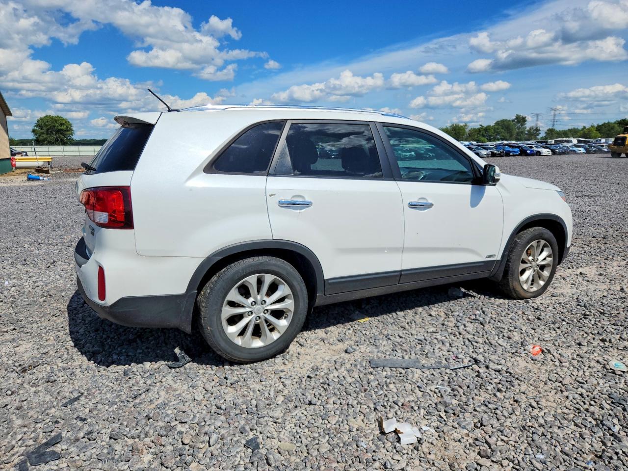 2014 Kia Sorento Ex White vin: 5XYKUDA72EG511050
