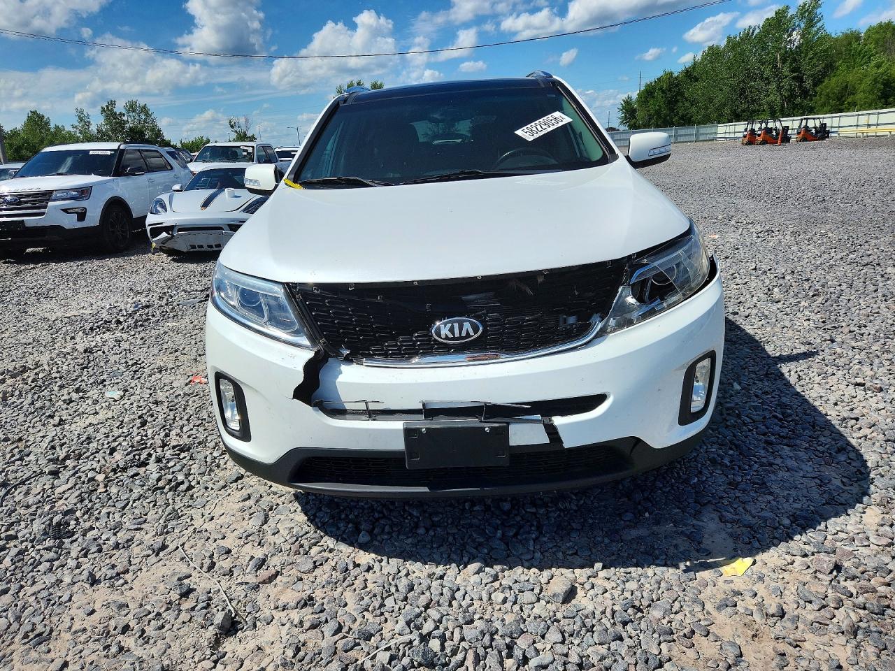 2014 Kia Sorento Ex White vin: 5XYKUDA72EG511050