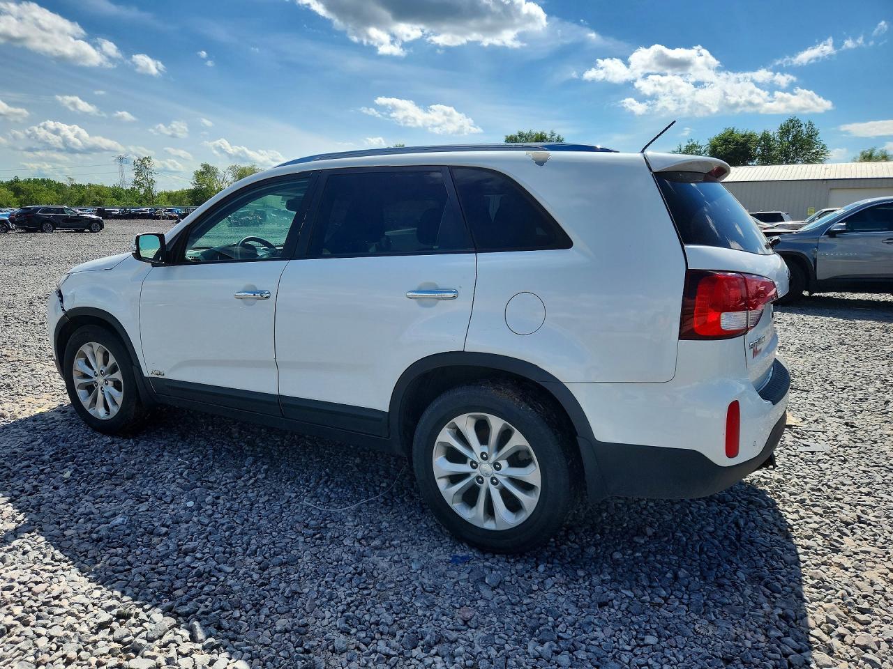 2014 Kia Sorento Ex White vin: 5XYKUDA72EG511050
