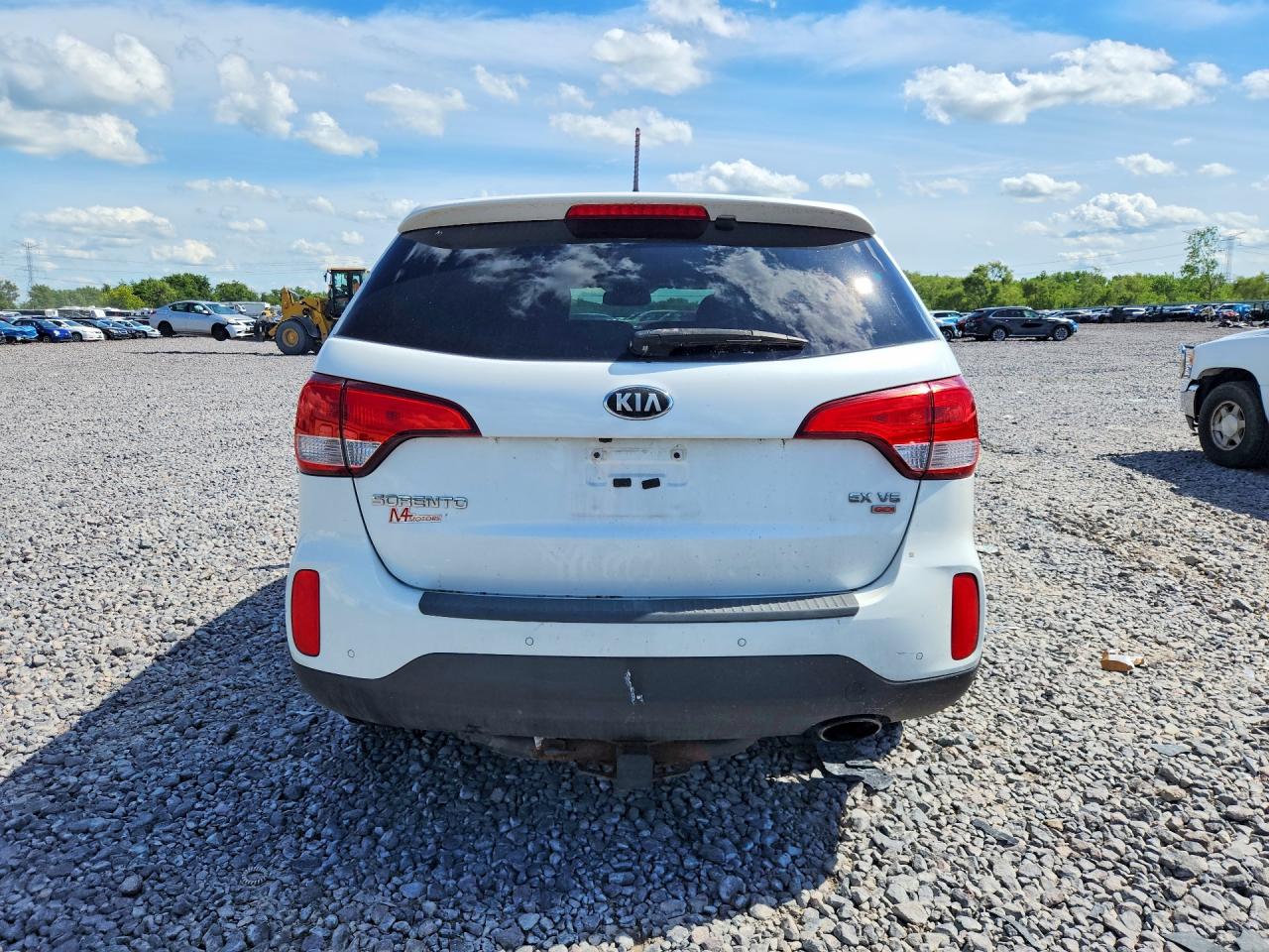 2014 Kia Sorento Ex White vin: 5XYKUDA72EG511050