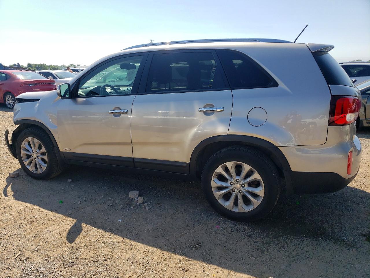 2014 Kia Sorento Ex Silver vin: 5XYKUDA72EG536840