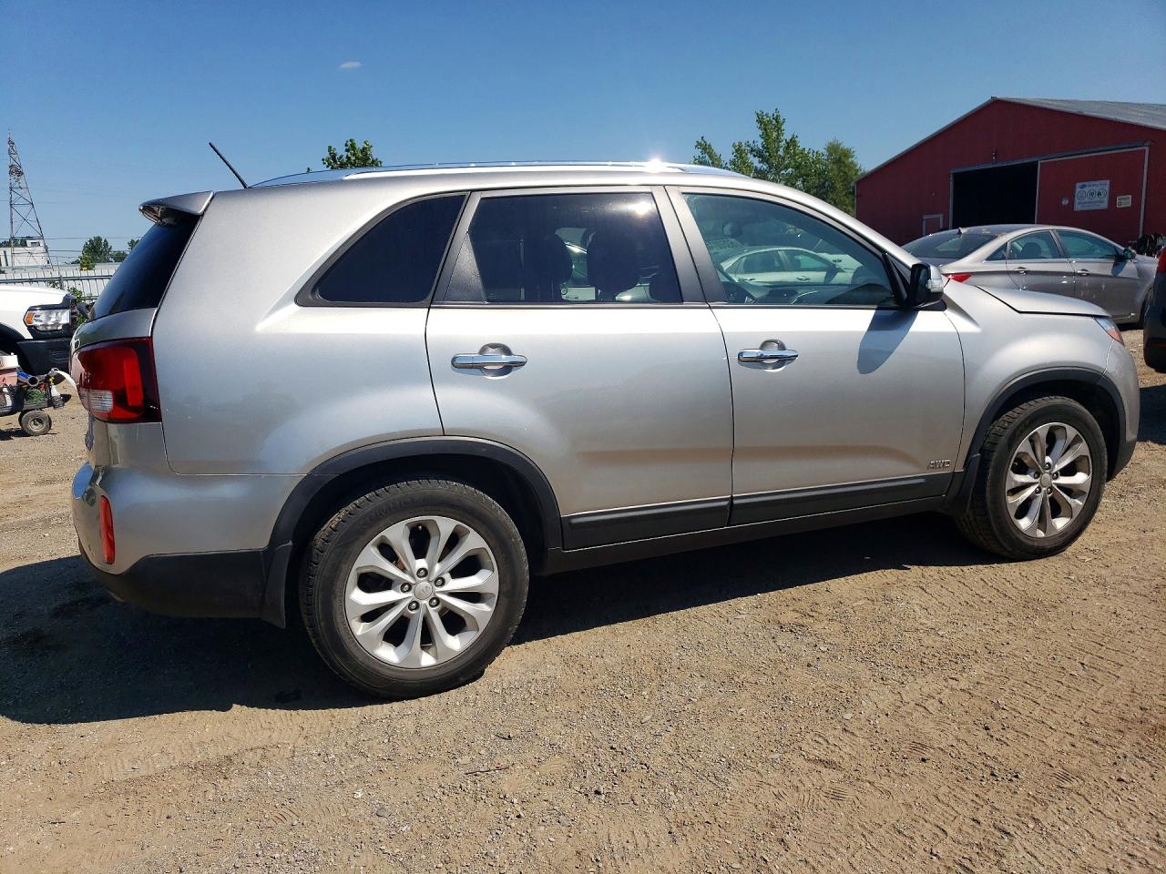 2014 Kia Sorento Ex Silver vin: 5XYKUDA72EG536840