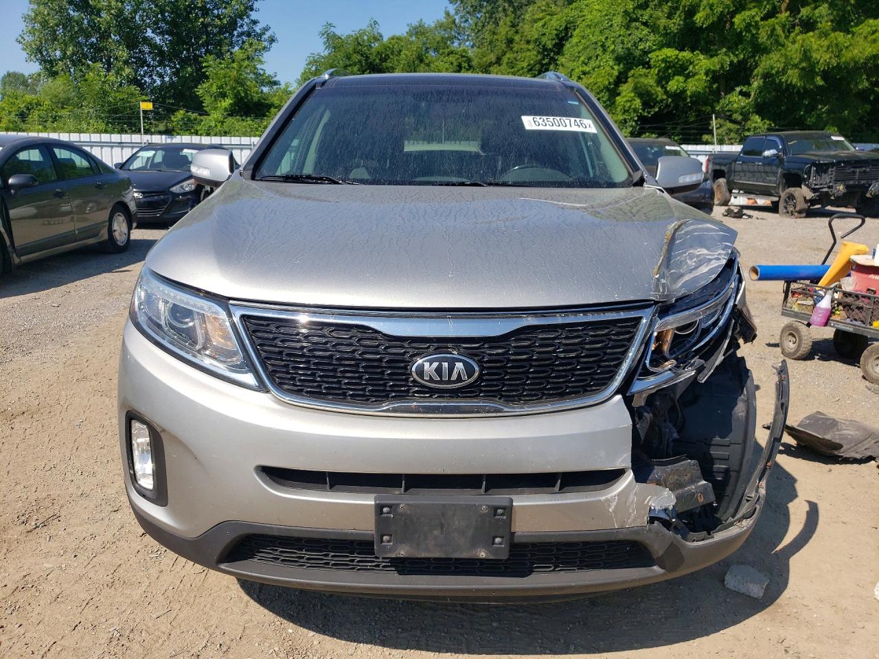 2014 Kia Sorento Ex Silver vin: 5XYKUDA72EG536840