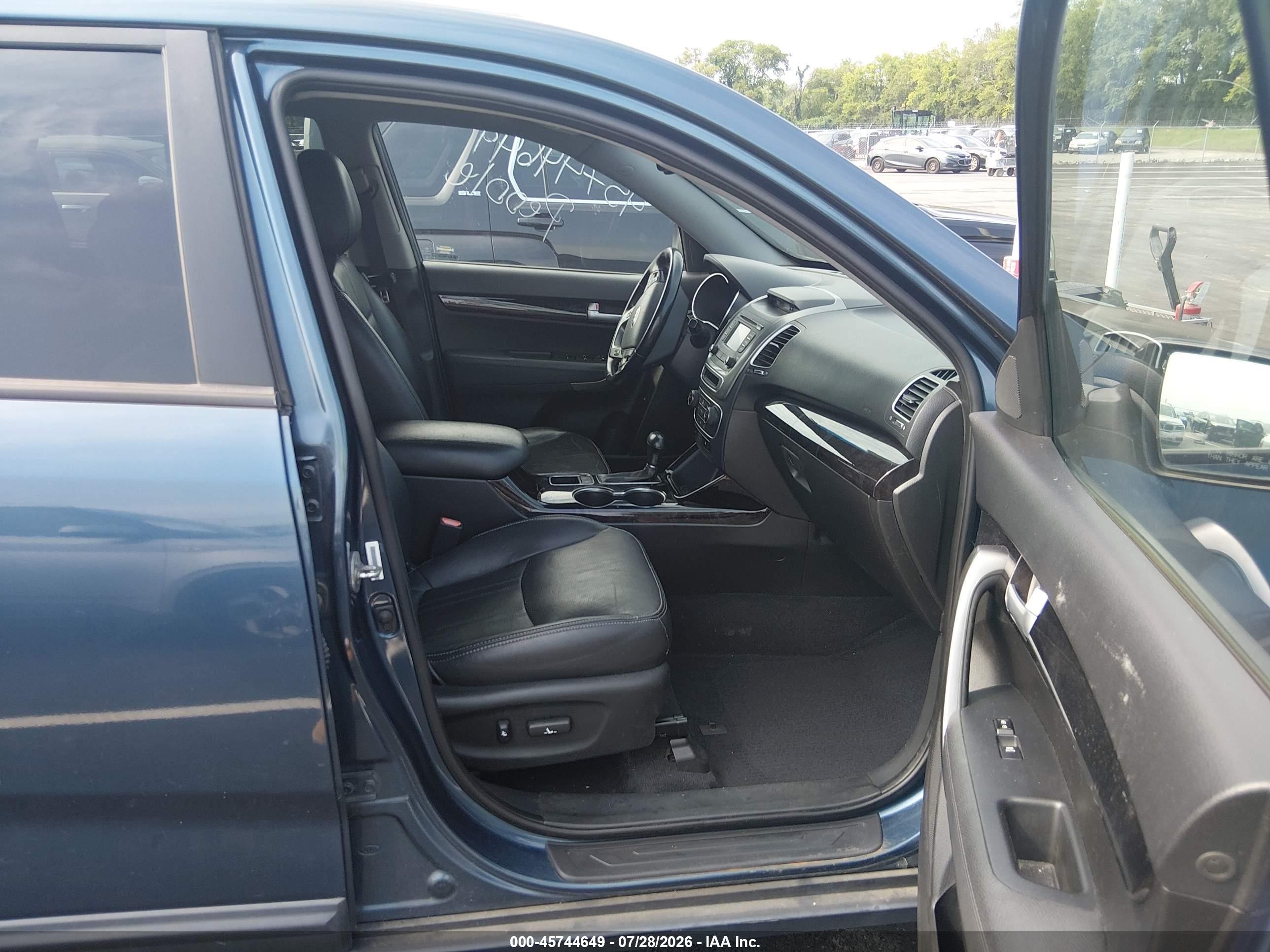 2015 Kia Sorento Ex V6 Blue vin: 5XYKUDA72FG603471