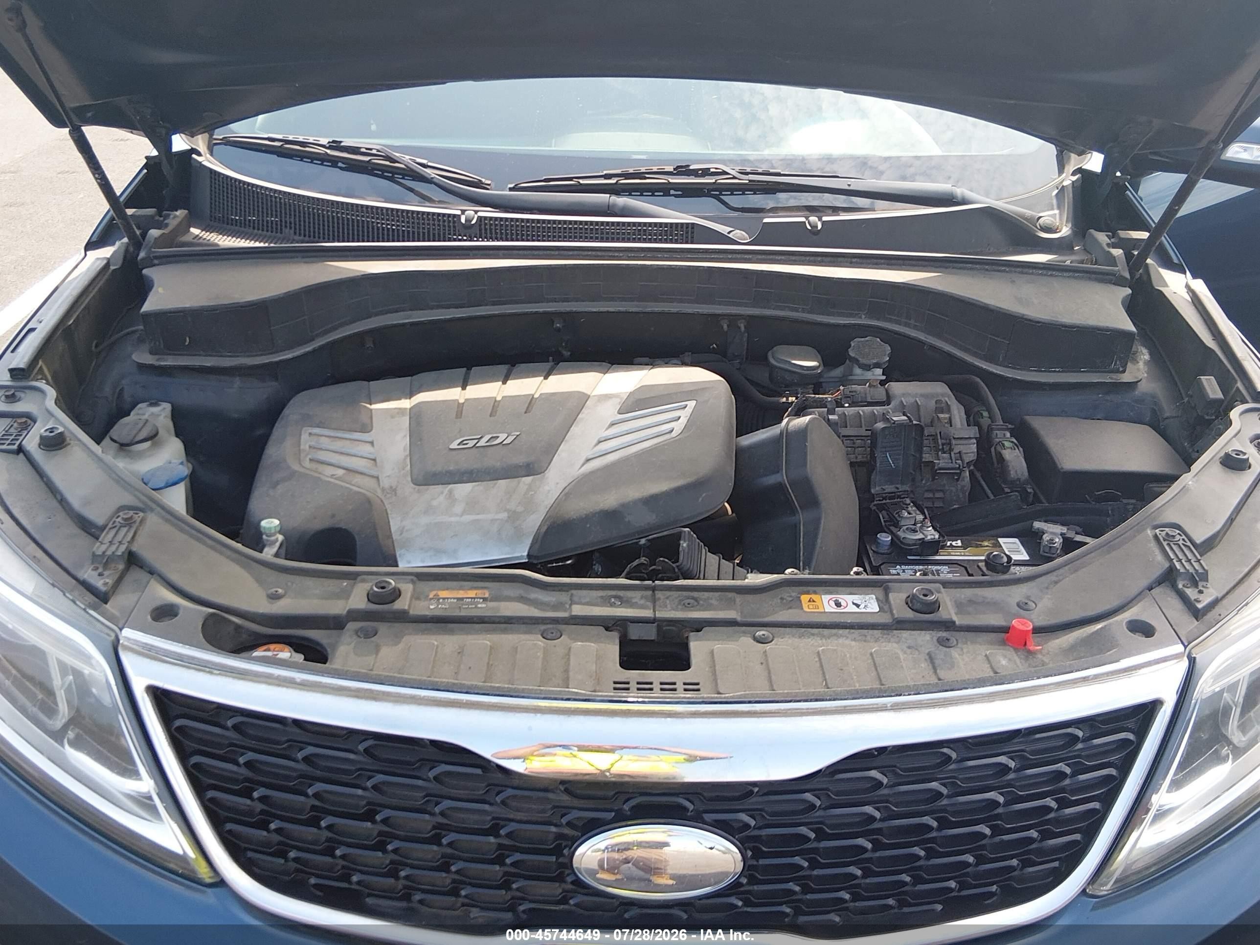 2015 Kia Sorento Ex V6 Blue vin: 5XYKUDA72FG603471