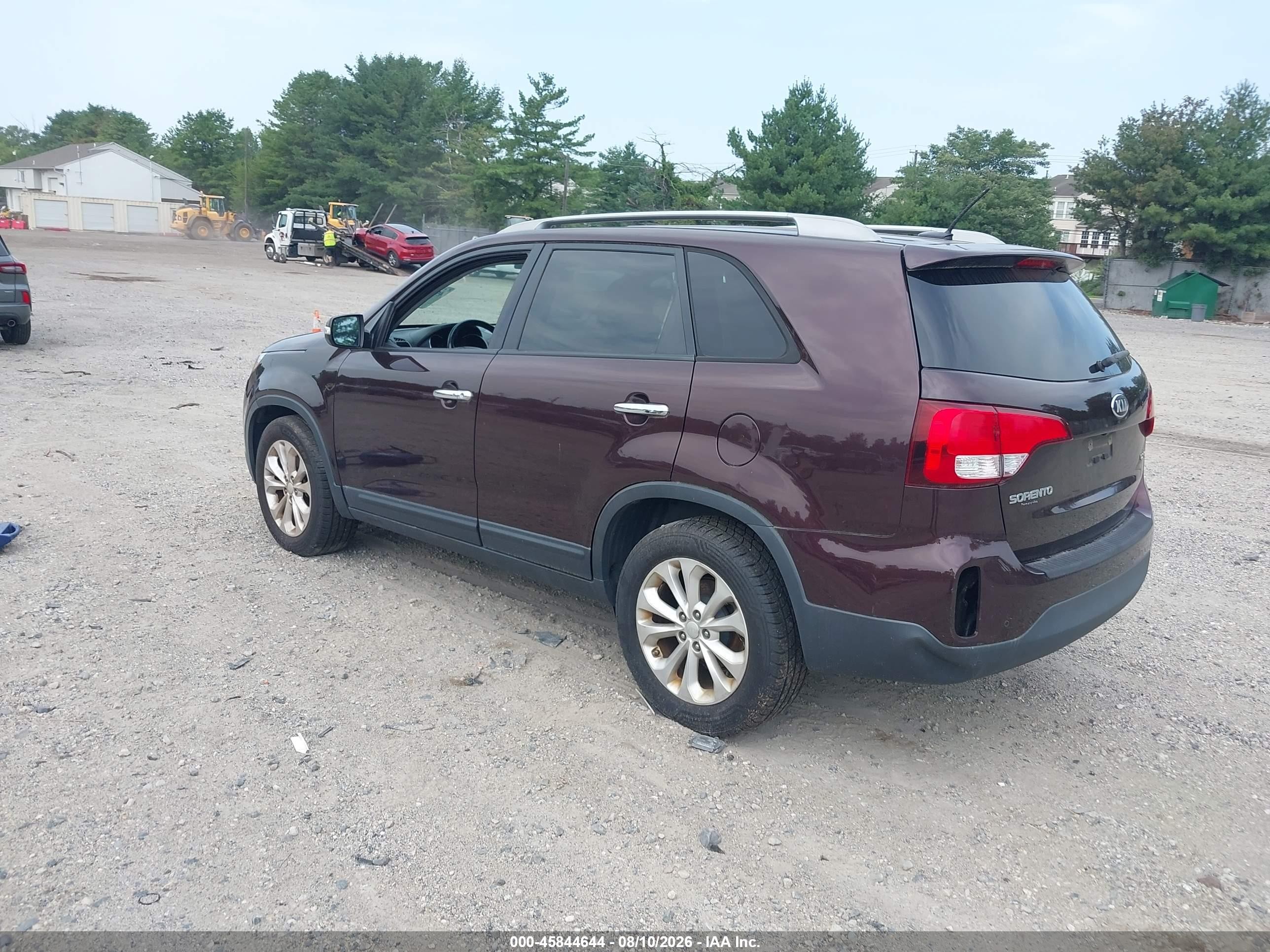 2015 Kia Sorento Ex V6 Maroon vin: 5XYKUDA72FG626717